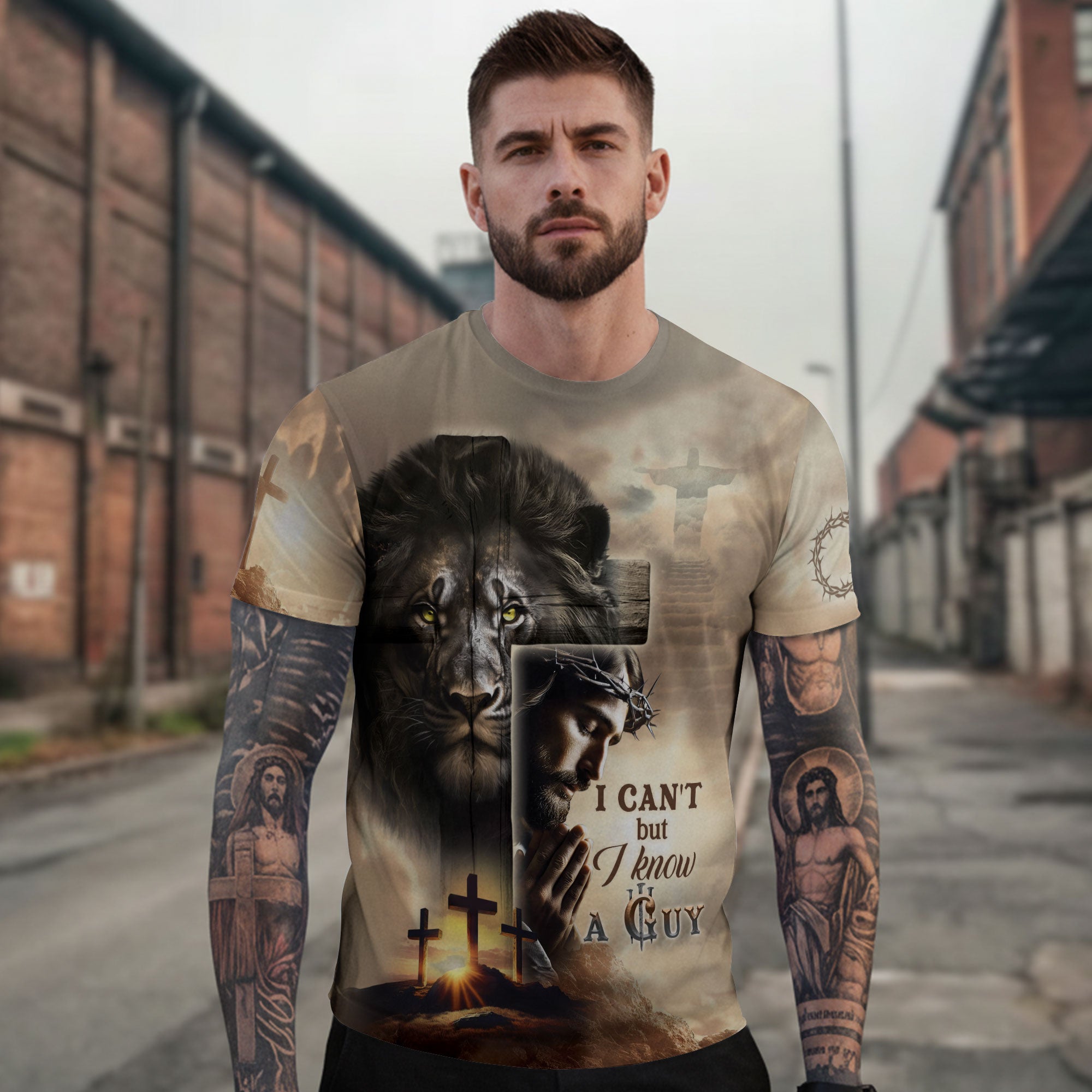 Freedom Shirts for Men, I Know A Guy With The Roar Of A Lion - Christian Tee Shirts, RustField Co - Rust Field Wear
