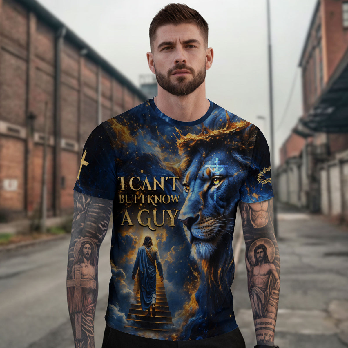 I Can't But I Know A Guy Lion of Judah Christian Tee Shirts - Freedom Shirts for Men, RustField Co - Rust Field Wear