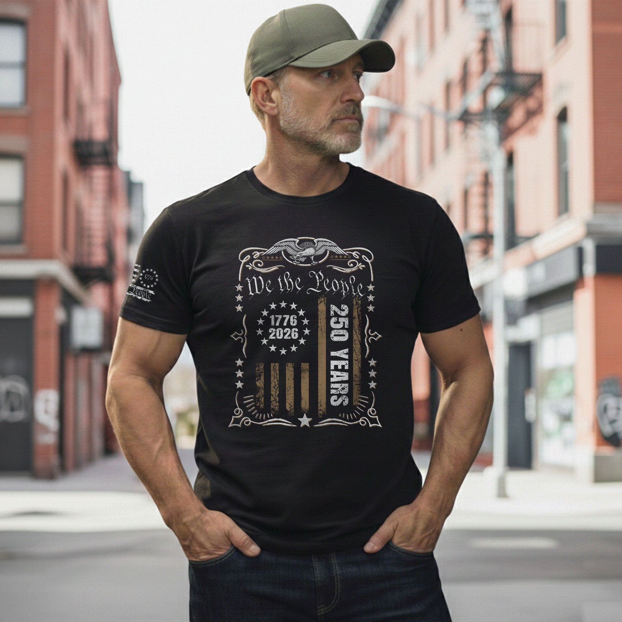 USA 250th Anniversary Shirt 1776-2026 We The People Patriotic Heritage American - Rust Field Wear