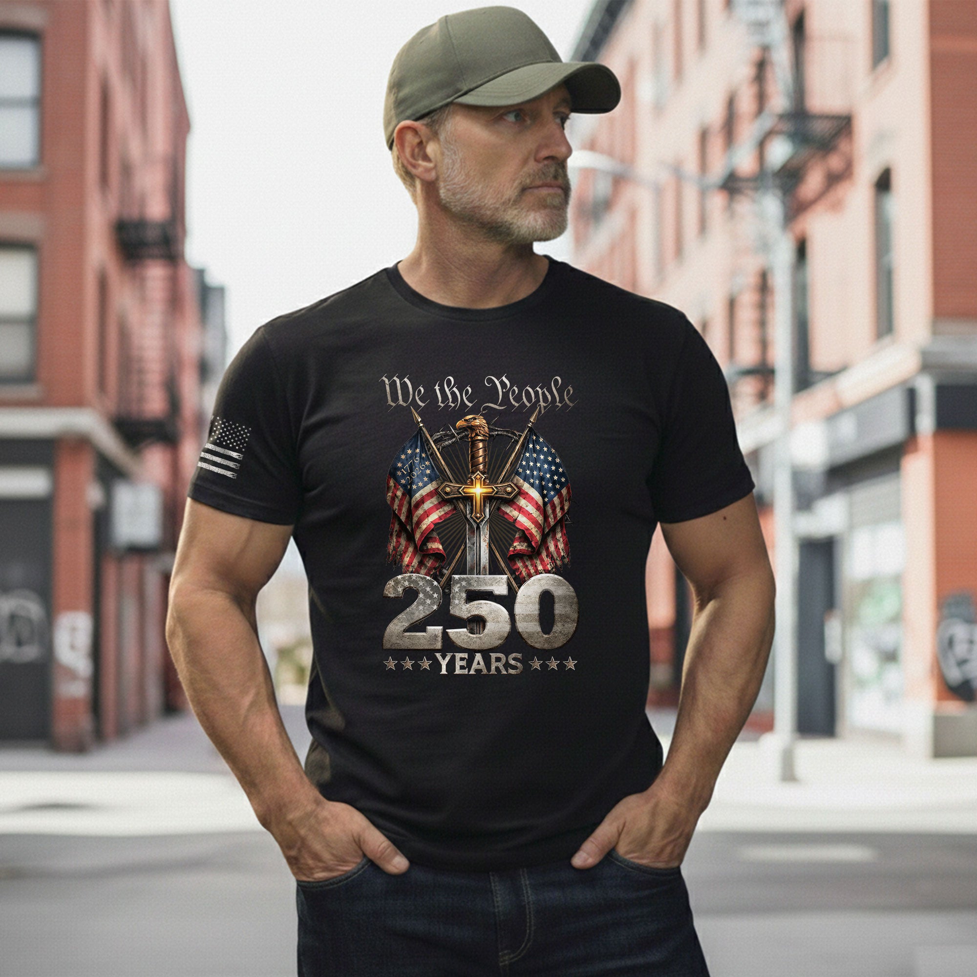 Christian USA 250th Anniversary Shirt 1776–2026 Faith Freedom Heritage Shirt - Rust Field Wear