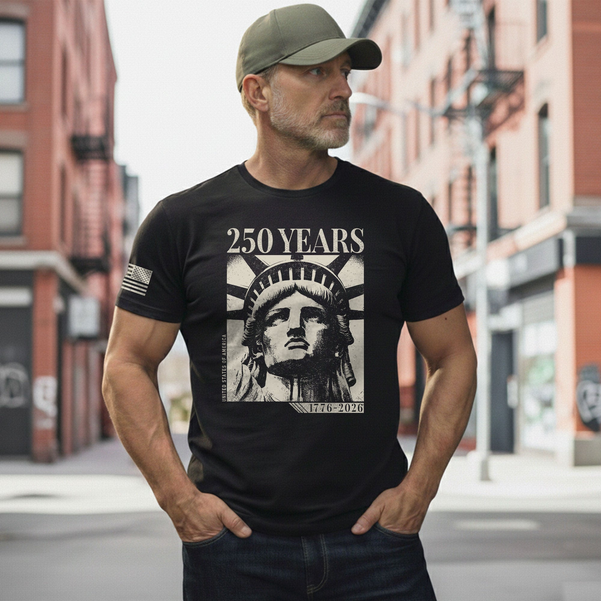250 Years America Anniversary Heritage Shirt 1776–2026 Patriotic Spirit - Rust Field Wear