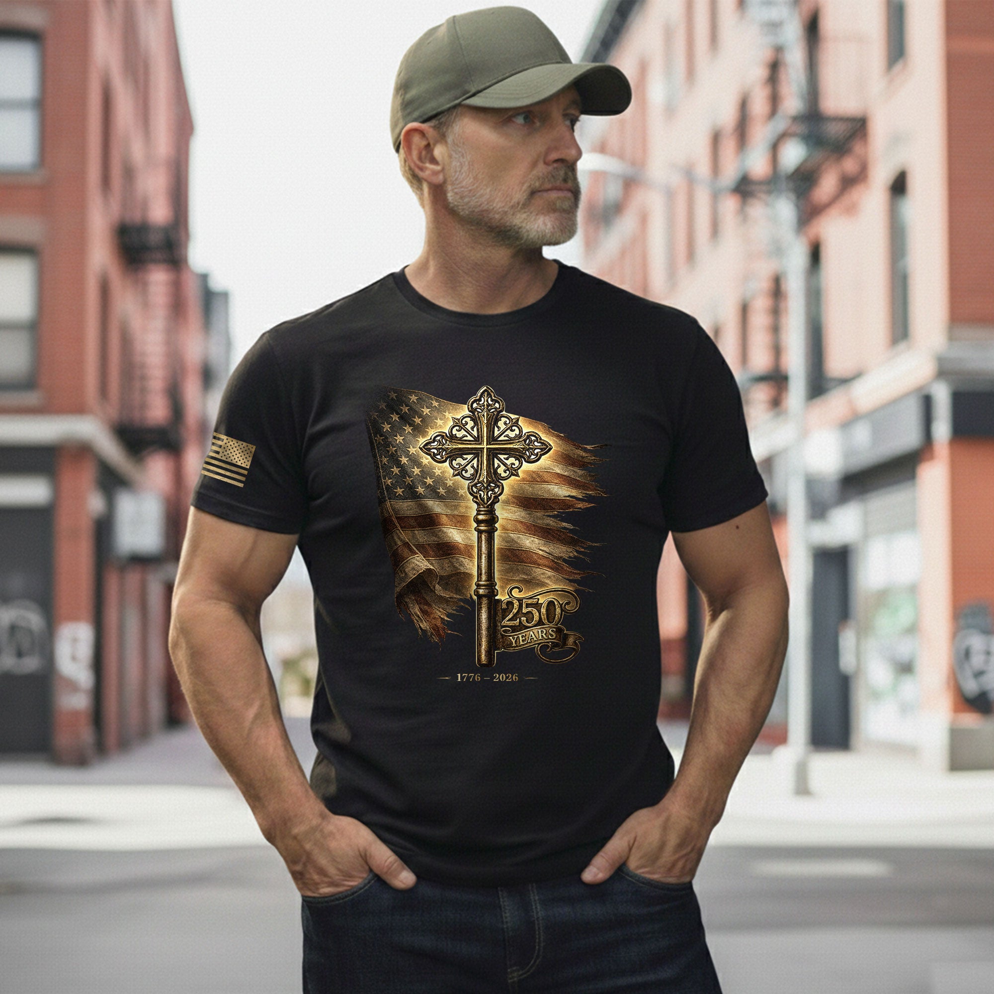 USA 250 Years Freedom Key Shirt 1776–2026 Independence Heritage Shirt - Rust Field Wear