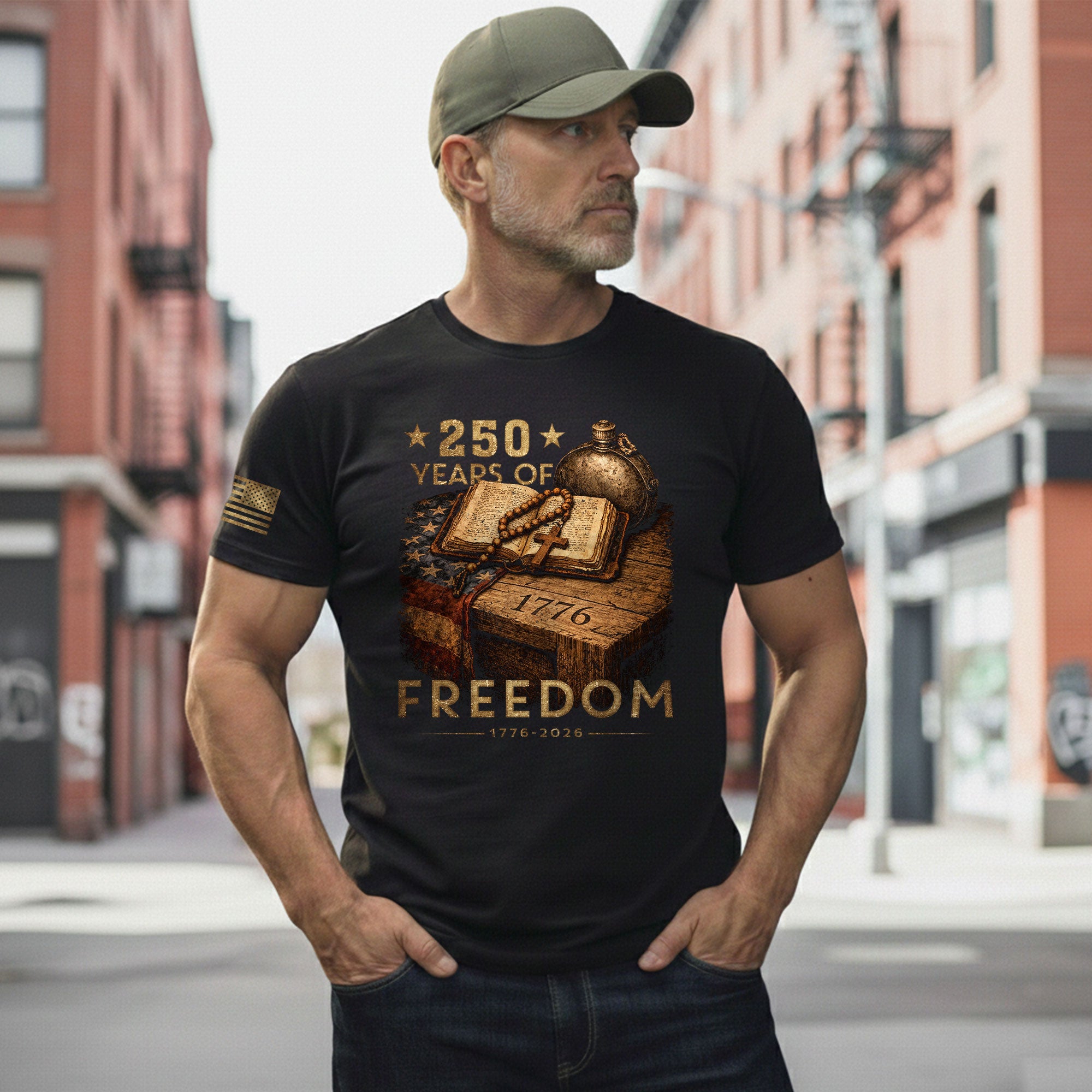 USA 1776–2026 Freedom Heritage Shirt American 250 Year Celebration Shirt - Rust Field Wear