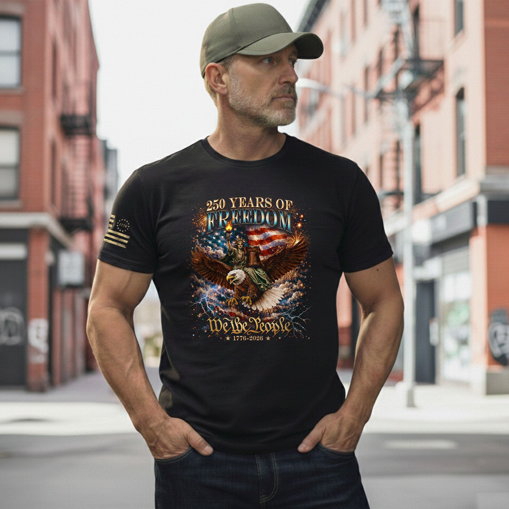 250 Years Of Freedom Shirt - 1776-2026 We The People 250th Anniversary USA Shirt & Merchandise Bootleg Tee - Rust Field Wear