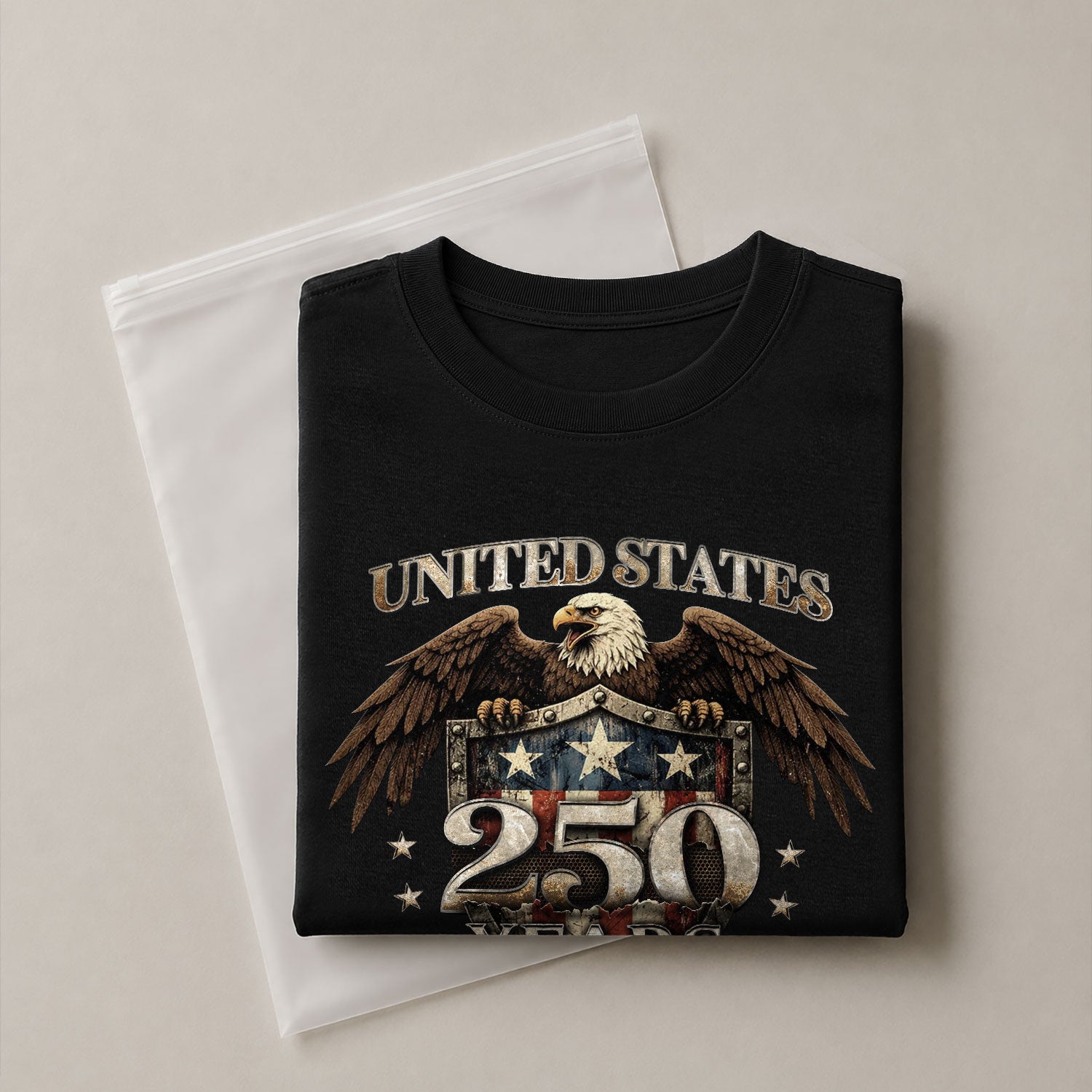 250 Years Kids T-Shirt United States Patriotic Eagle American Flag 1776-2026 Youth Tee
