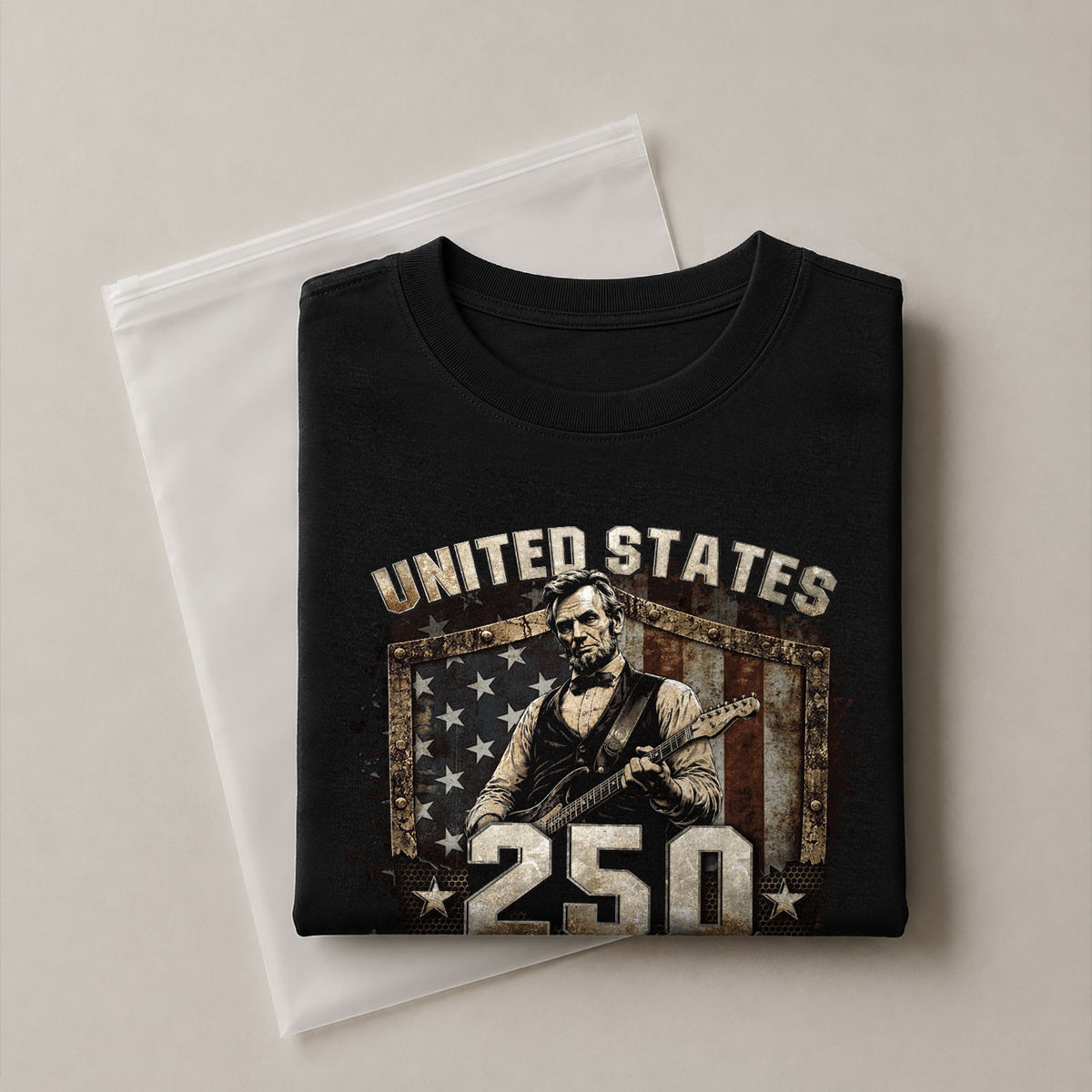 Kids America 250 Years T-Shirt 1776–2026 Lincoln Patriotic Freedom Youth Tee - Rust Field Wear