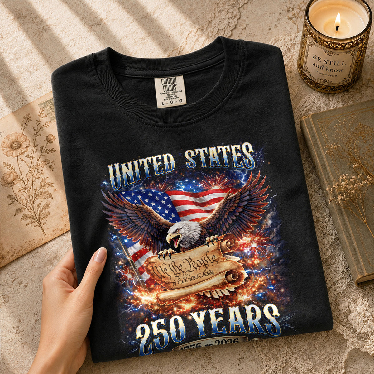 United States 250th Anniversary Shirts Personalized Custom Family Name Group Apparel - Rust Field Wear