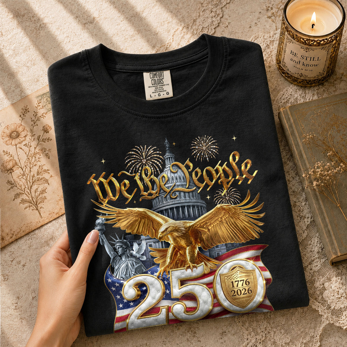 We The People Heritage Apparel Customized Custom Family Name United States Shirts - Rust Field Wear