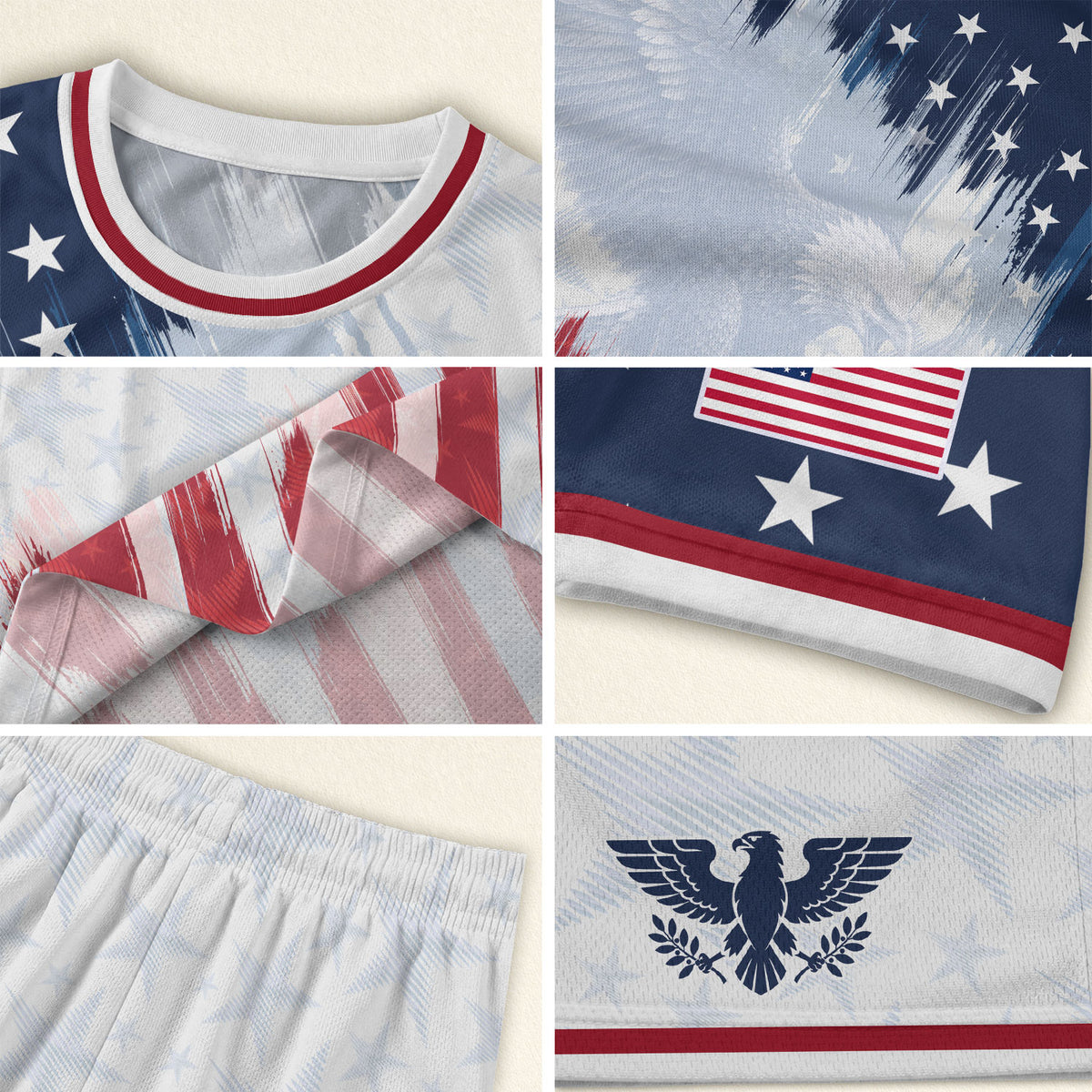 USA Soccer Jersey Adult Patriotic Eagle Athletic Shirt United States Soccer Tee