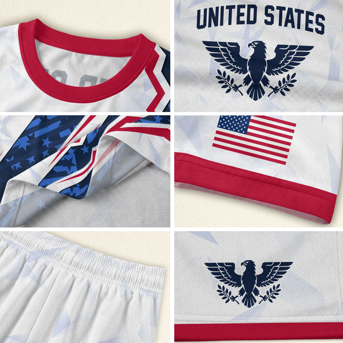 USA Eagle Soccer Jersey Adult American Pride Patriotic Soccer Fan Graphic Shirt