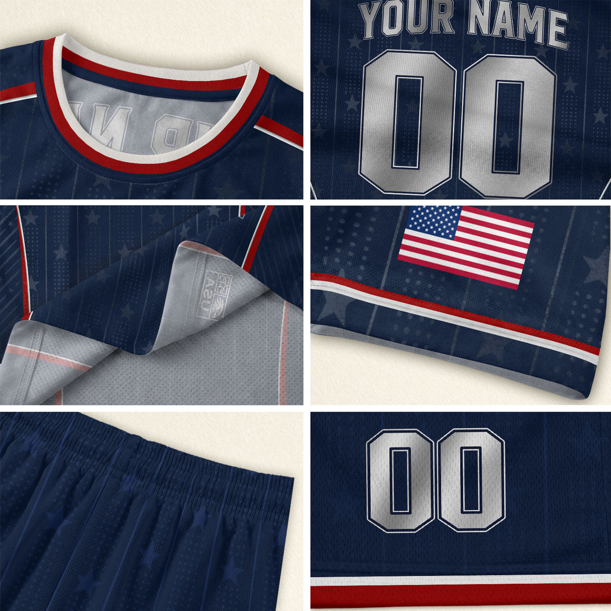 Adult USA Soccer Jersey Personalized American Eagle Patriotic Team Football Shirt - Rust Field Wear