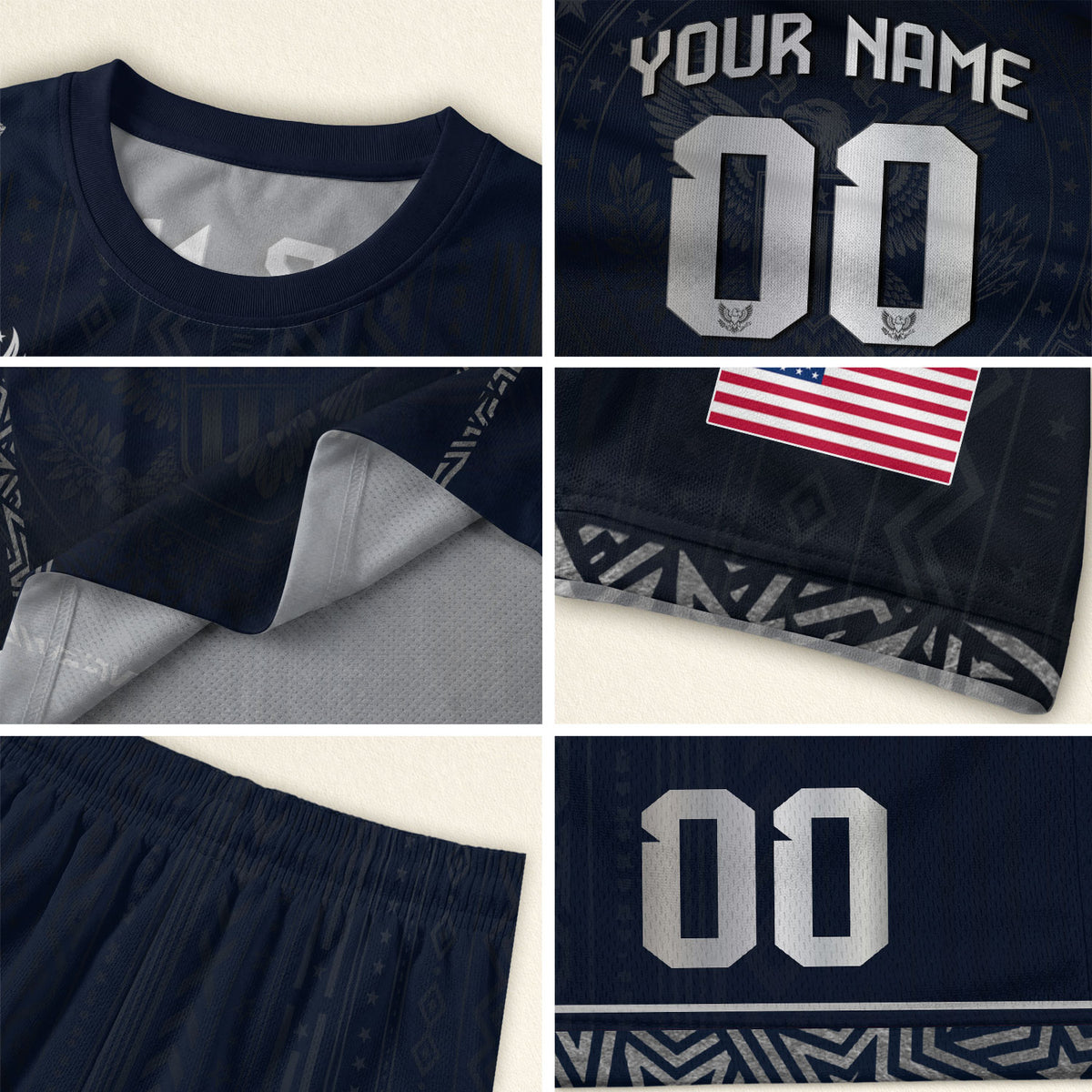 Custom Adult USA Soccer Jersey - Personalized Name & Number Patriotic Sports Team Shirt - Rust Field Wear