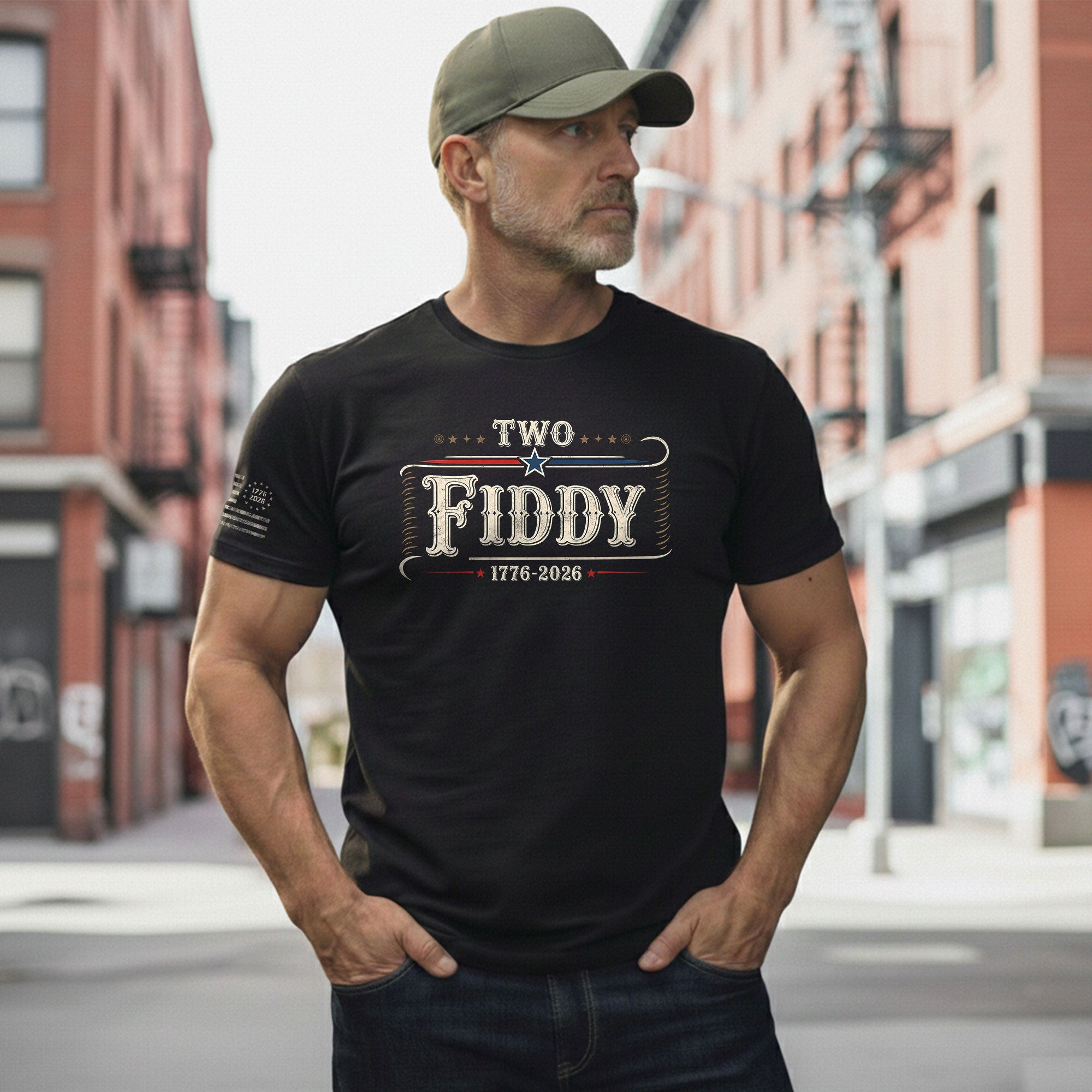 Patriotic Two Fiddy 1776-2026 Shirt - Classic American Anniversary Graphic Style - Rust Field Wear