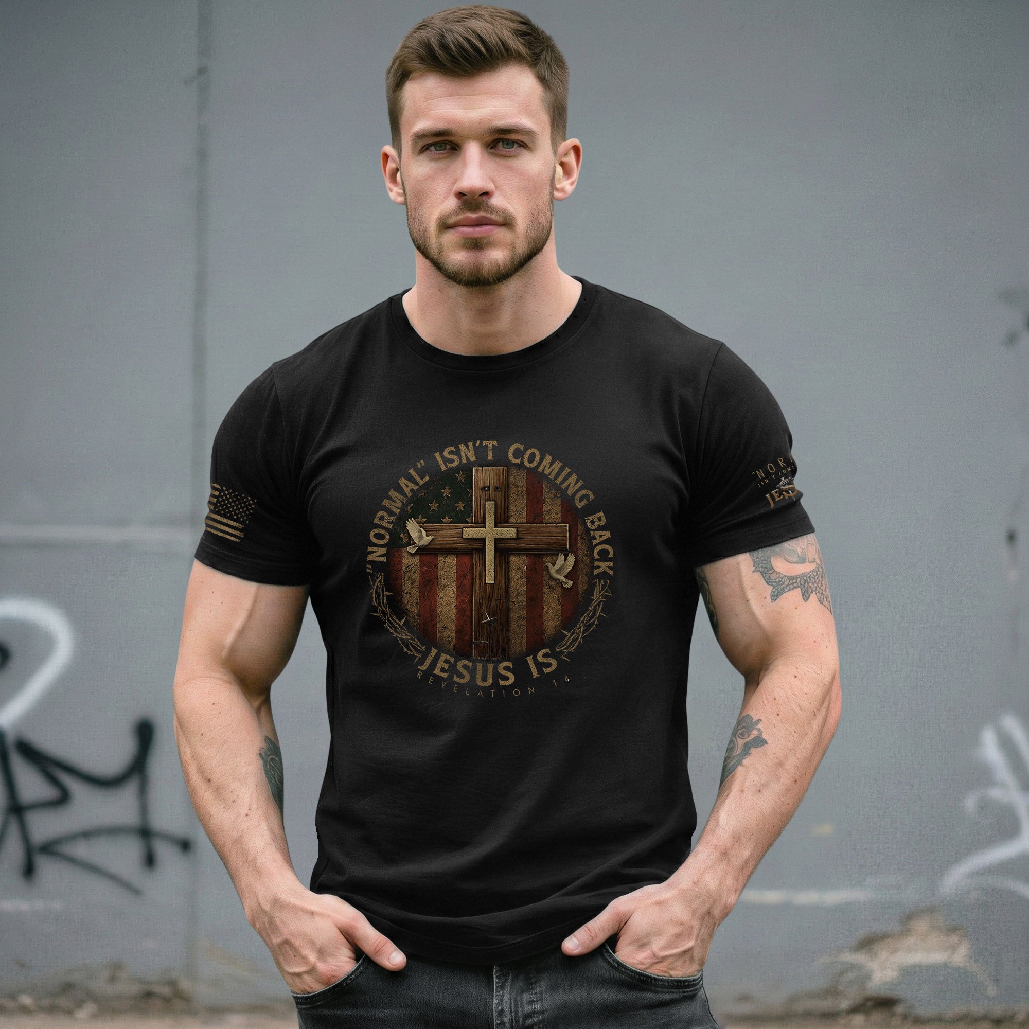 Normal Isn't Coming Back, Christian Shirts for Men - Christian Tee Shirts - Rust Field Wear