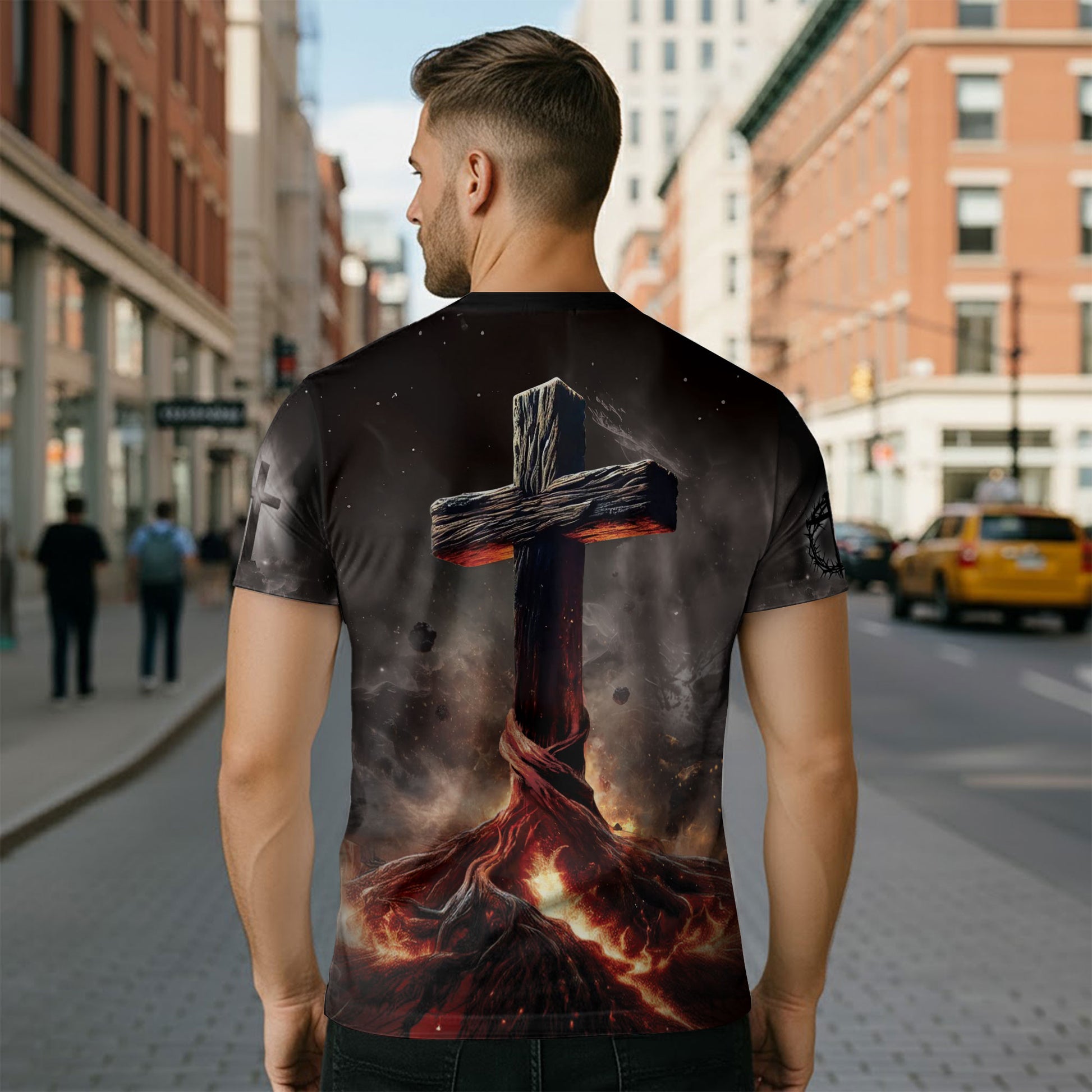 RustField Co Christian Tee Shirts - An Unshakeable Faith Rooted In Christ Lion, Freedom Shirts for Men - Rust Field Wear
