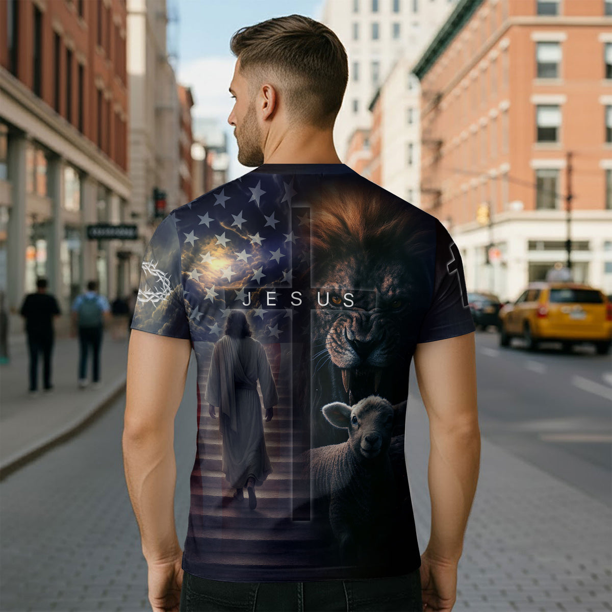 Freedom Shirts - I Can't But I Know A Guy Jesus Cross Lion and Lamb Redemption, Christian Tee Shirts for Men, RustField Co - Rust Field Wear