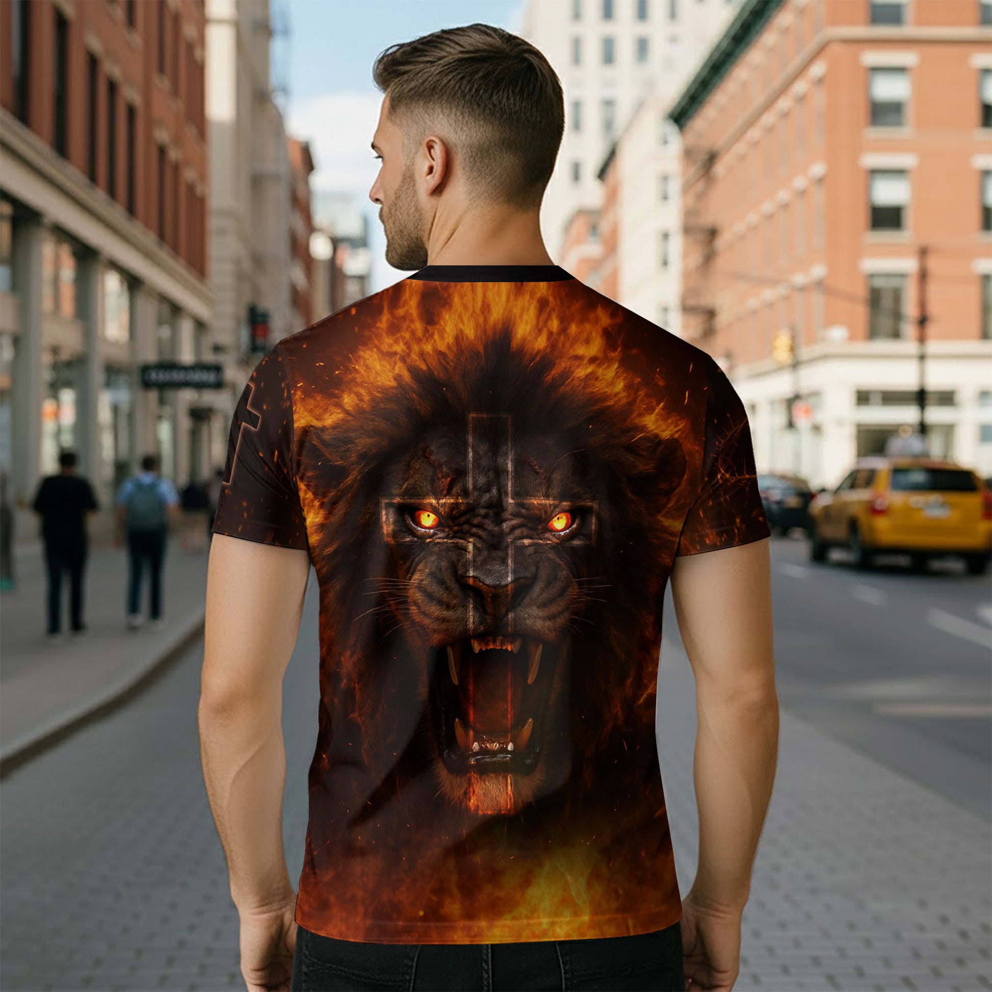 Freedom Shirts for Men, Jesus The Way The Truth The Life Lion - Christian Tee Shirts, RustField Co - Rust Field Wear