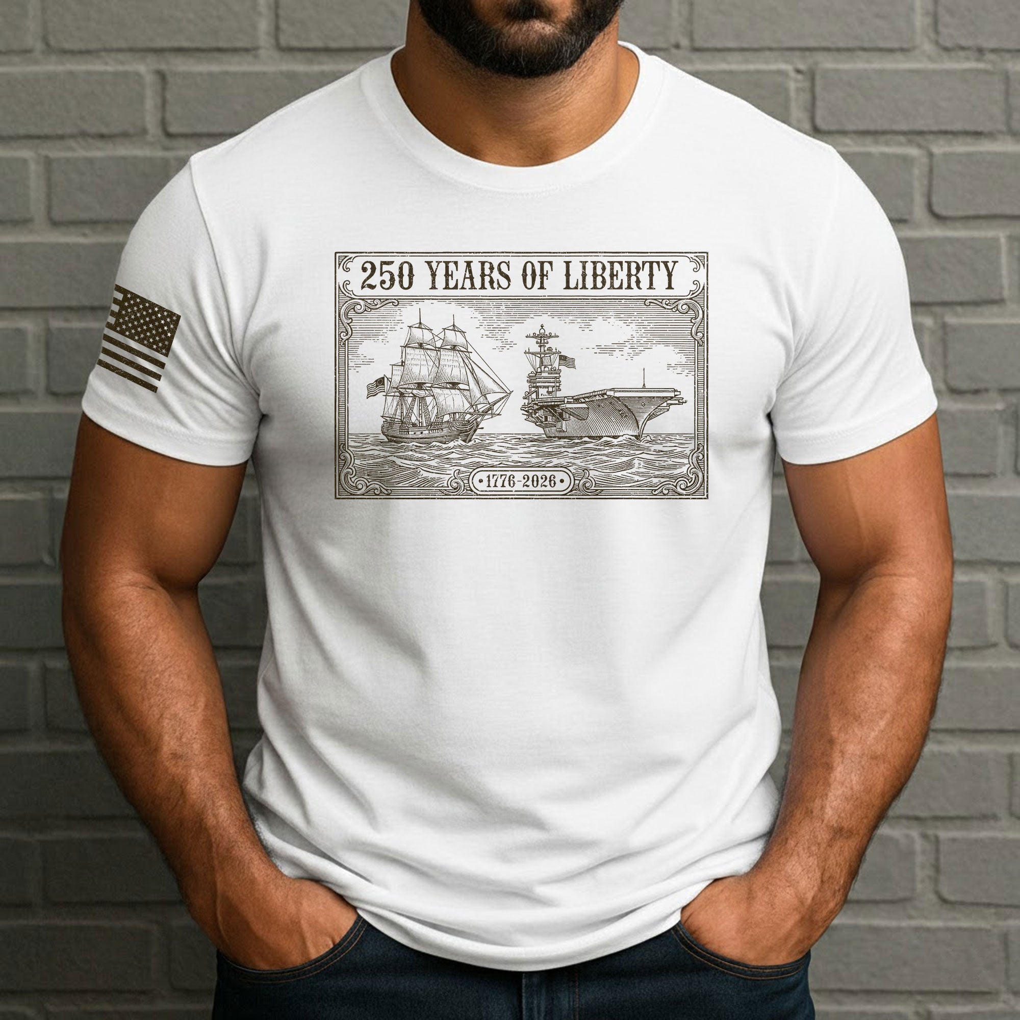 USA 250 Years Independence Shirt 1776–2026 Patriotic Freedom Celebration Shirt - Rust Field Wear