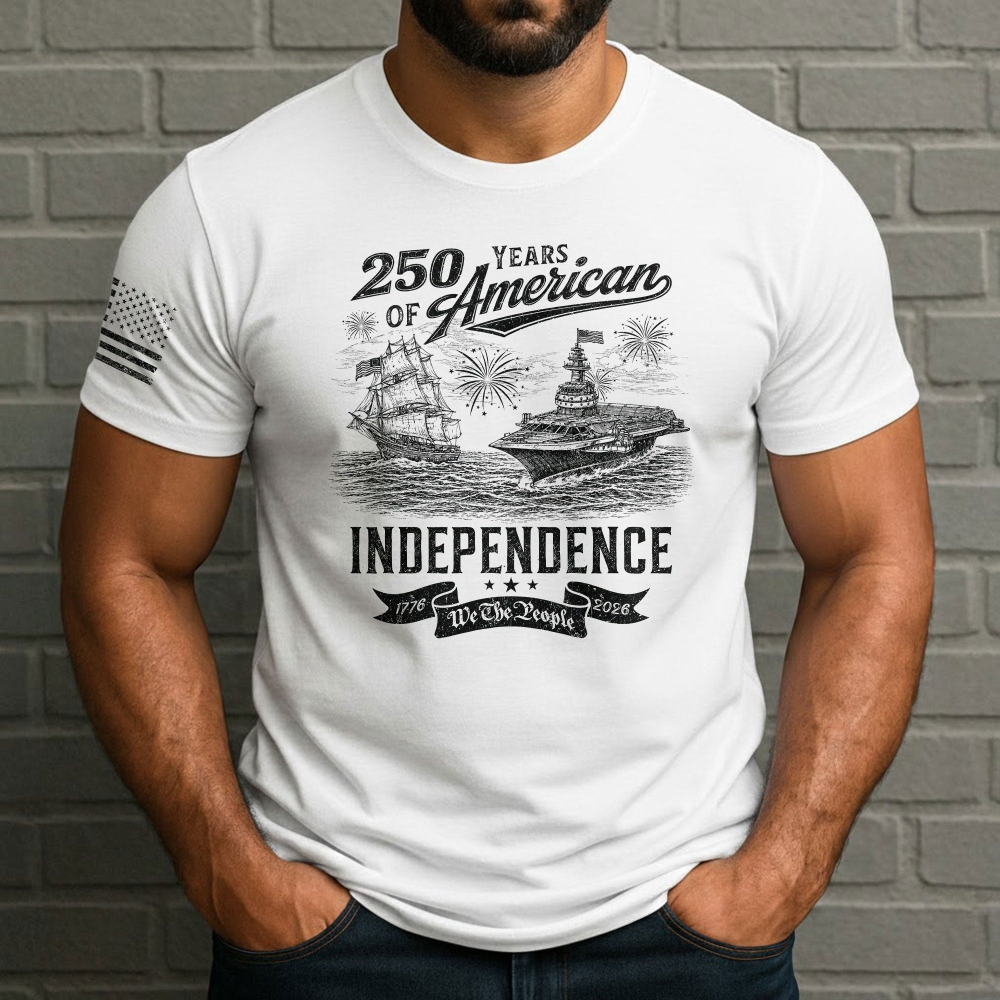 250 Years America Freedom Journey Patriotic Celebration Shirt - Rust Field Wear