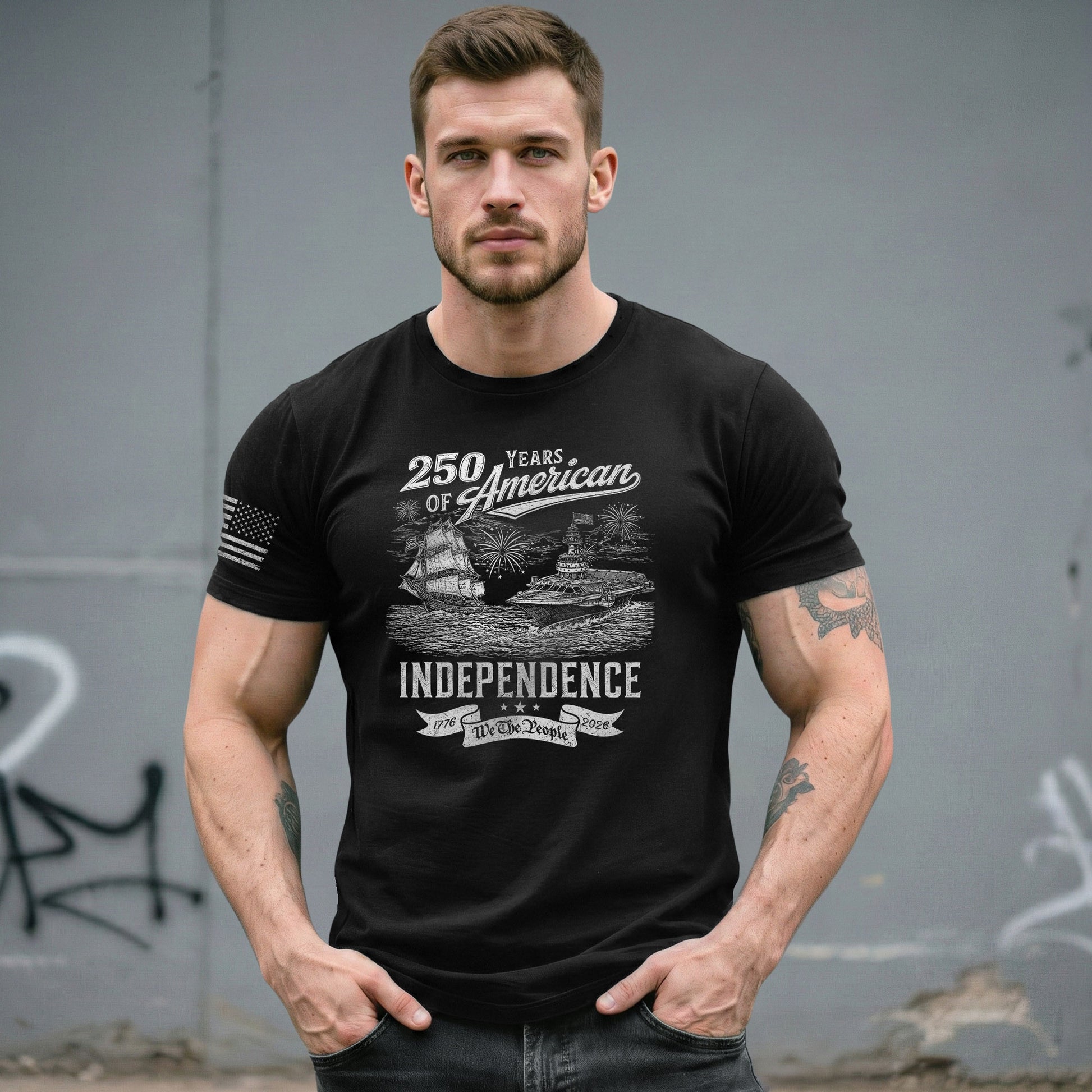 USA Independence 250th Anniversary Freedom Pride Shirt 1776–2026 - Rust Field Wear
