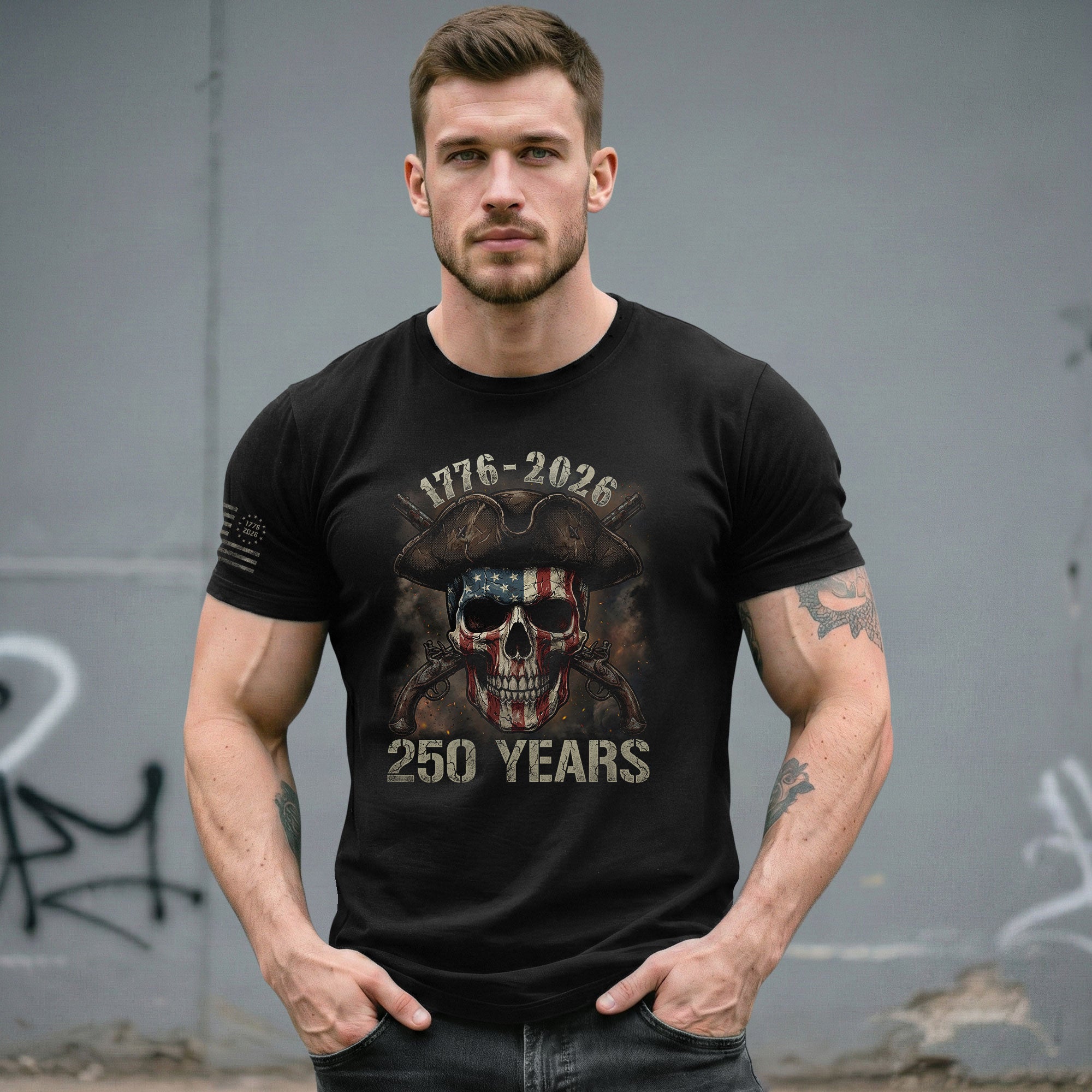 United States 250th Anniversary Shirt Freedom Through the Ages - Rust Field Wear