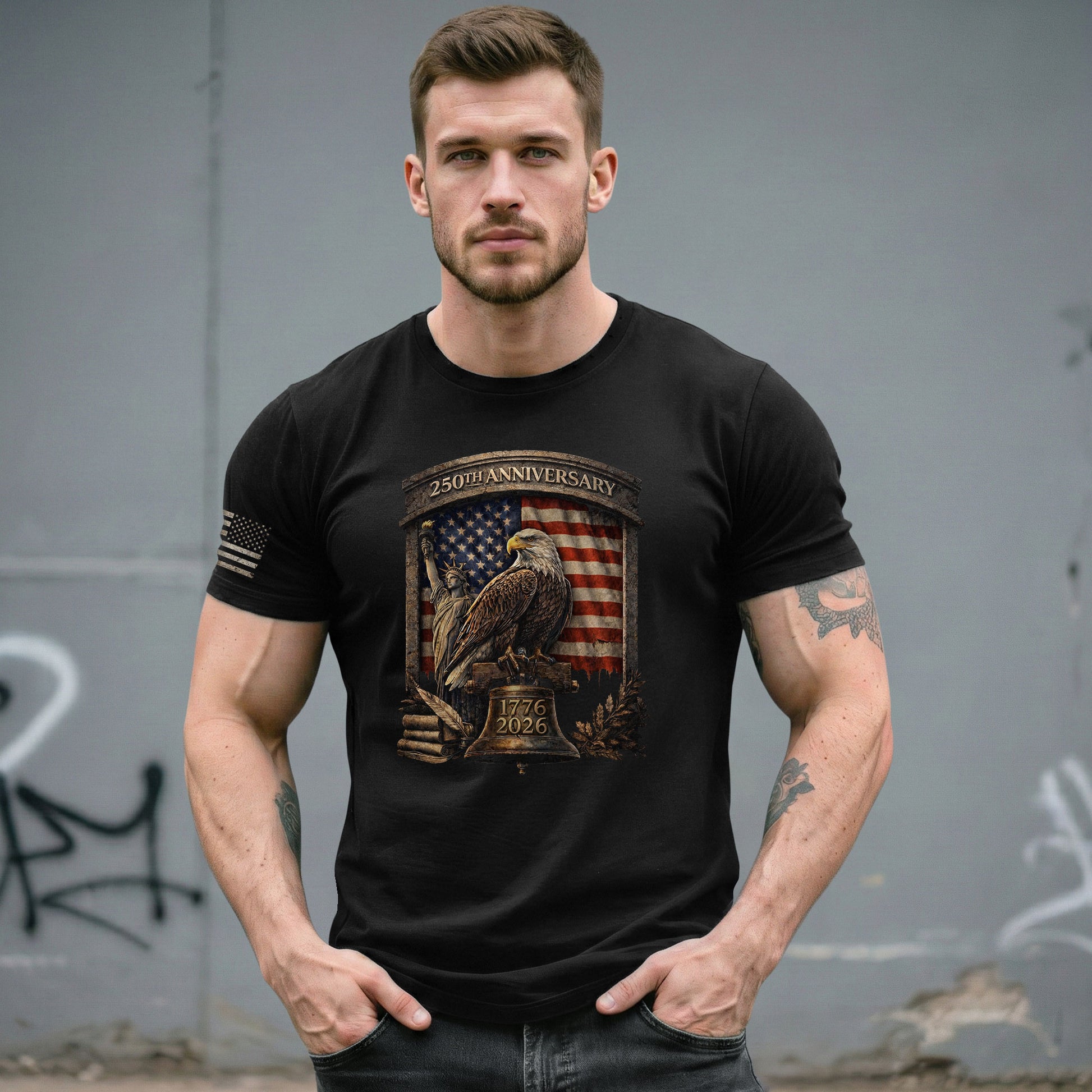 American Eagle 250th Anniversary Shirt Patriotic Independence Freedom 1776–2026 - Rust Field Wear