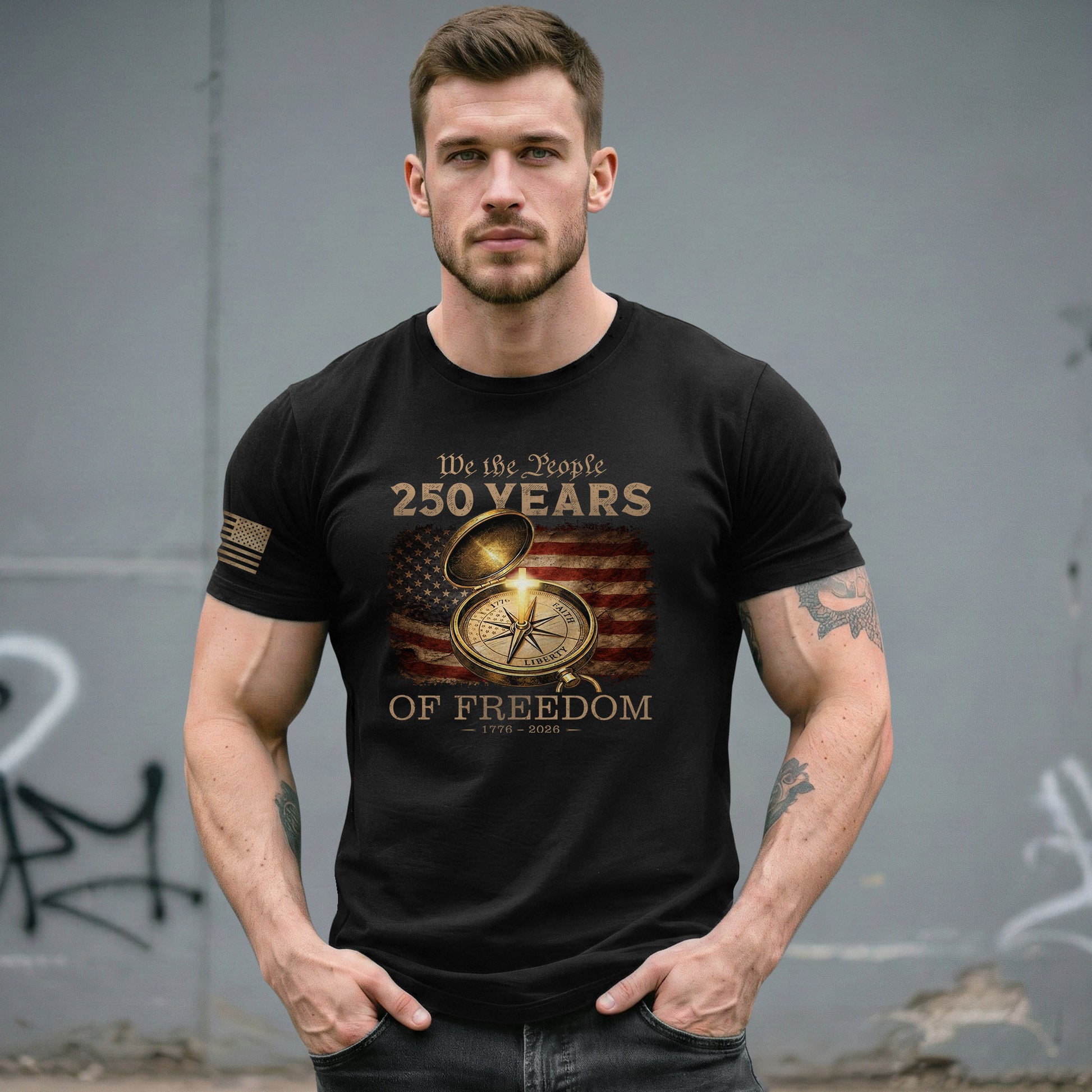 We The People USA 250 Years Independence Shirt 1776–2026 Patriotic Shirt - Rust Field Wear