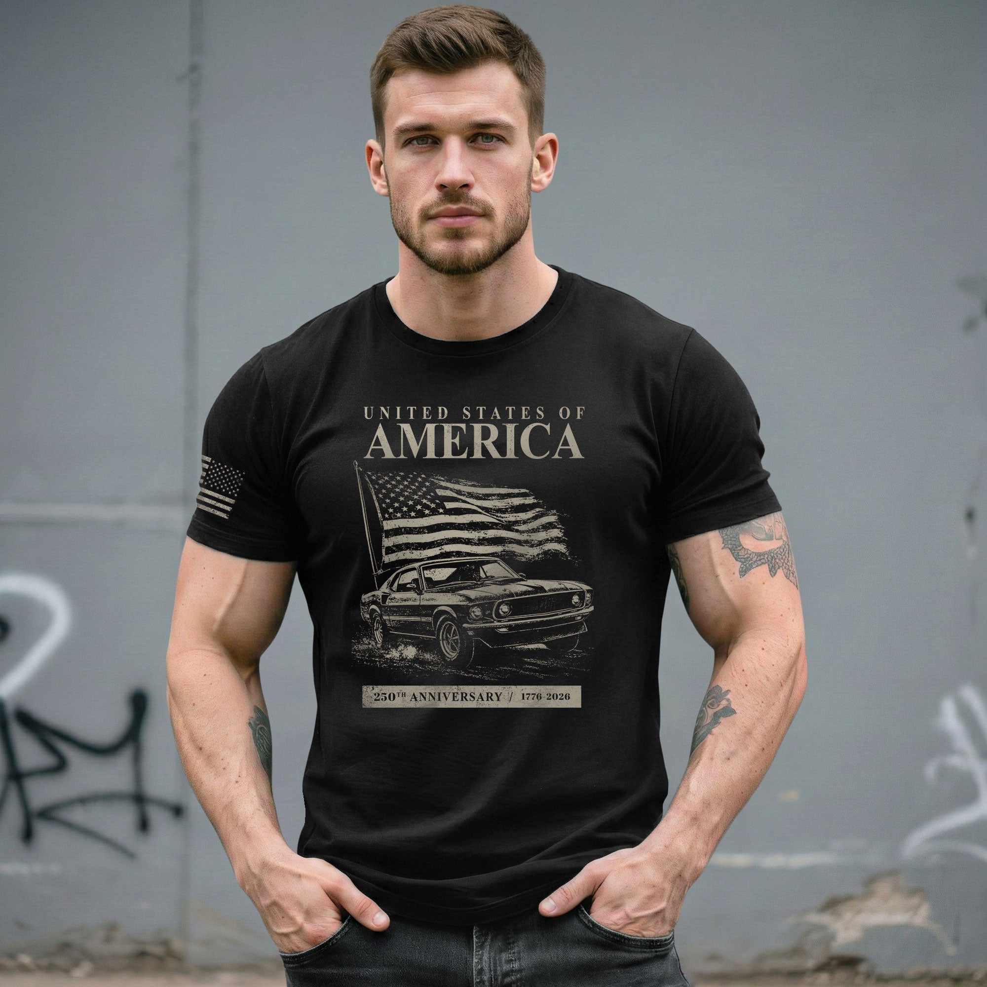 USA 250th Anniversary Shirt 1776–2026 Patriotic Celebration - Rust Field Wear