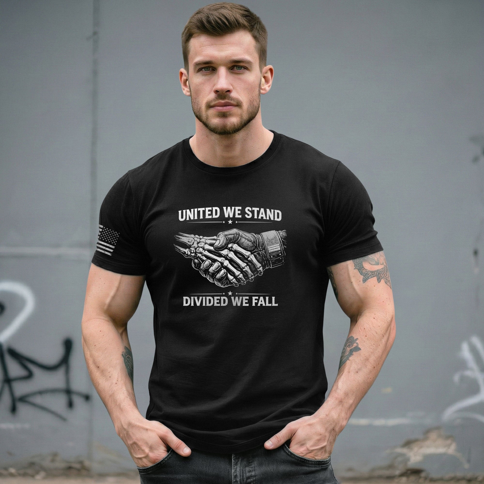 America 250th Anniversary Shirt - United We Stand Divided We Fall T-Shirt, 1776-2026 250 Years Patriotic Unity Tee - Rust Field Wear