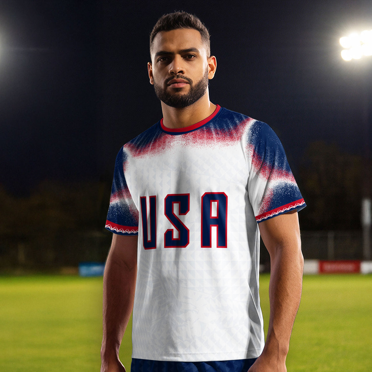 Custom USA Adult Soccer Jersey Personalized Football Shirt with Name and Number - Rust Field Wear