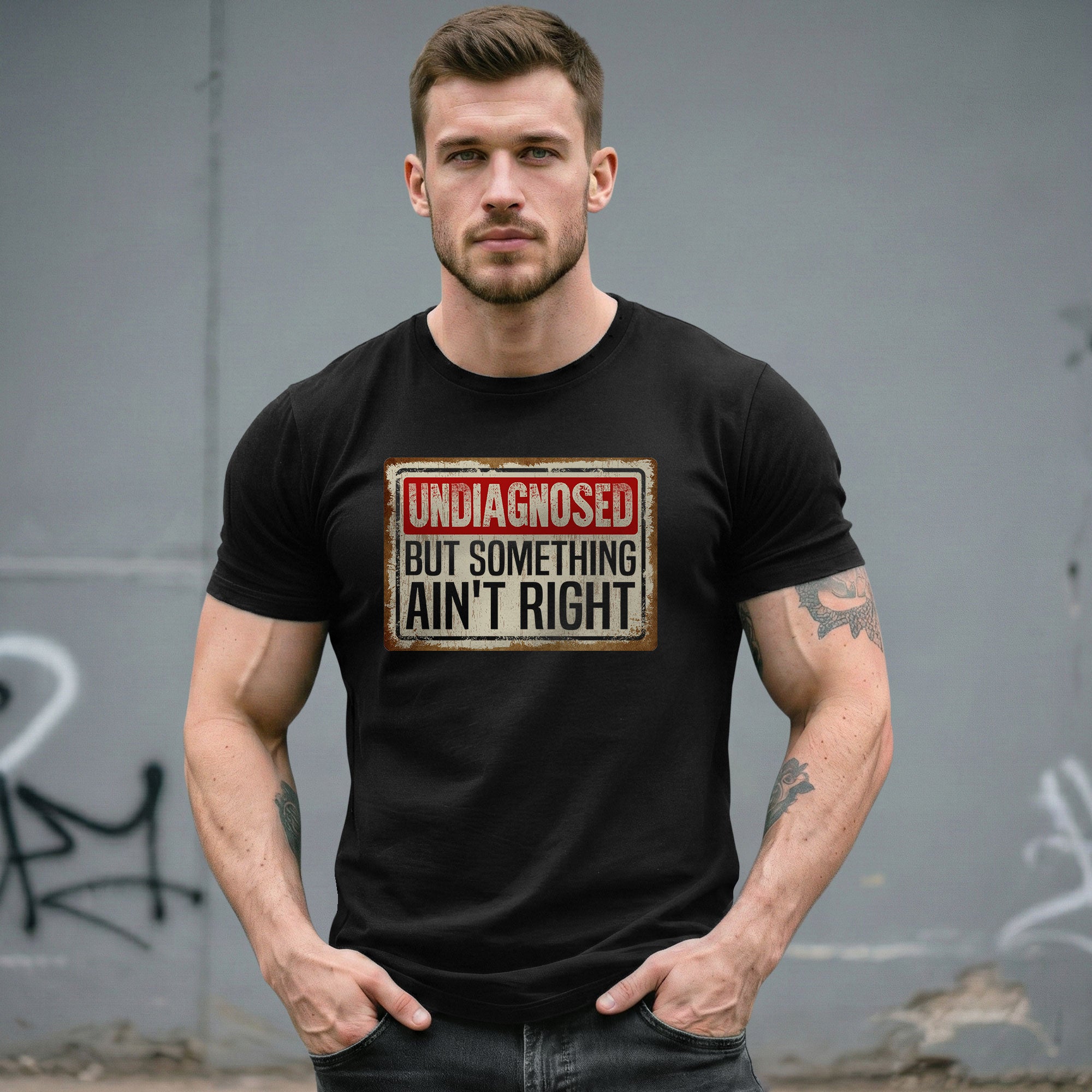 Funny Chronic Illness Shirt - "Undiagnosed But Something Ain't Right" Tee For Awareness - Rust Field Wear