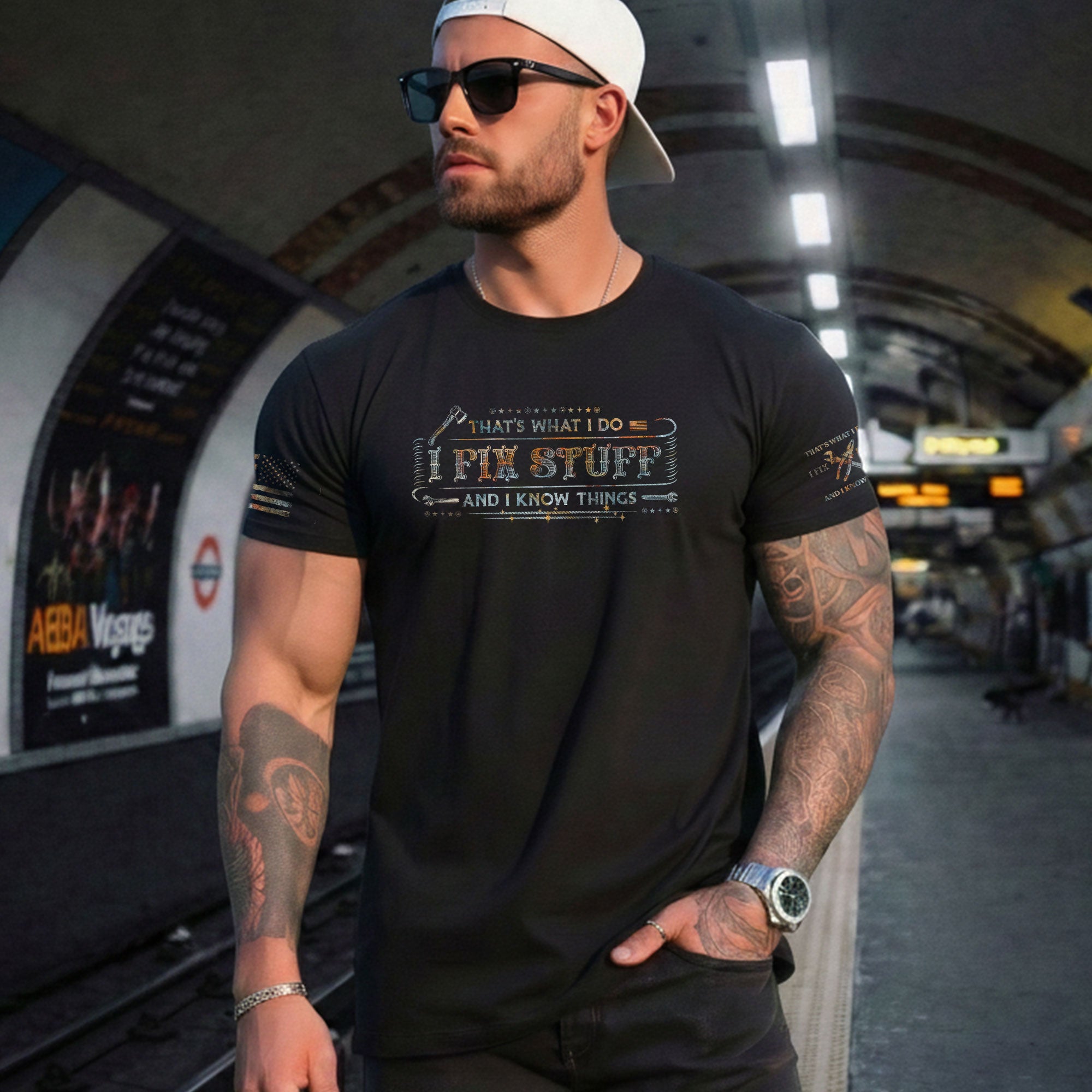 Fix Stuff Graphic Shirt Men Thats What I Do I Fix Stuff And I Know Things Quote T Shirt