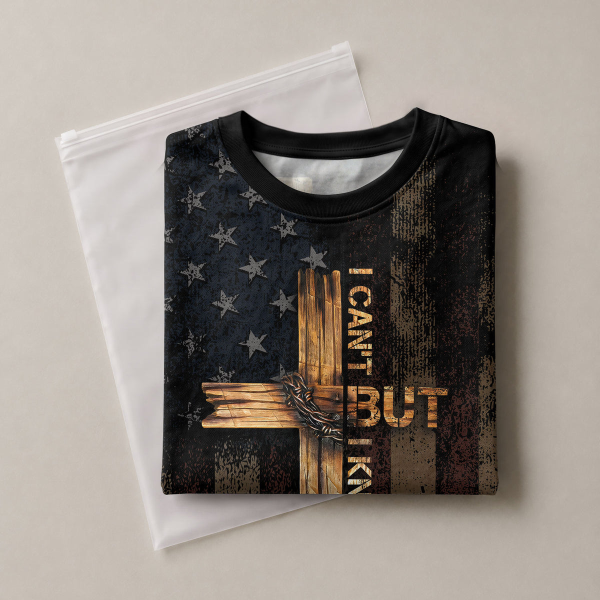 I Can't But I Know A Guy Patriotic Cross - Christian Tee Shirts for Men, Freedom Shirts, RustField Co - Rust Field Wear