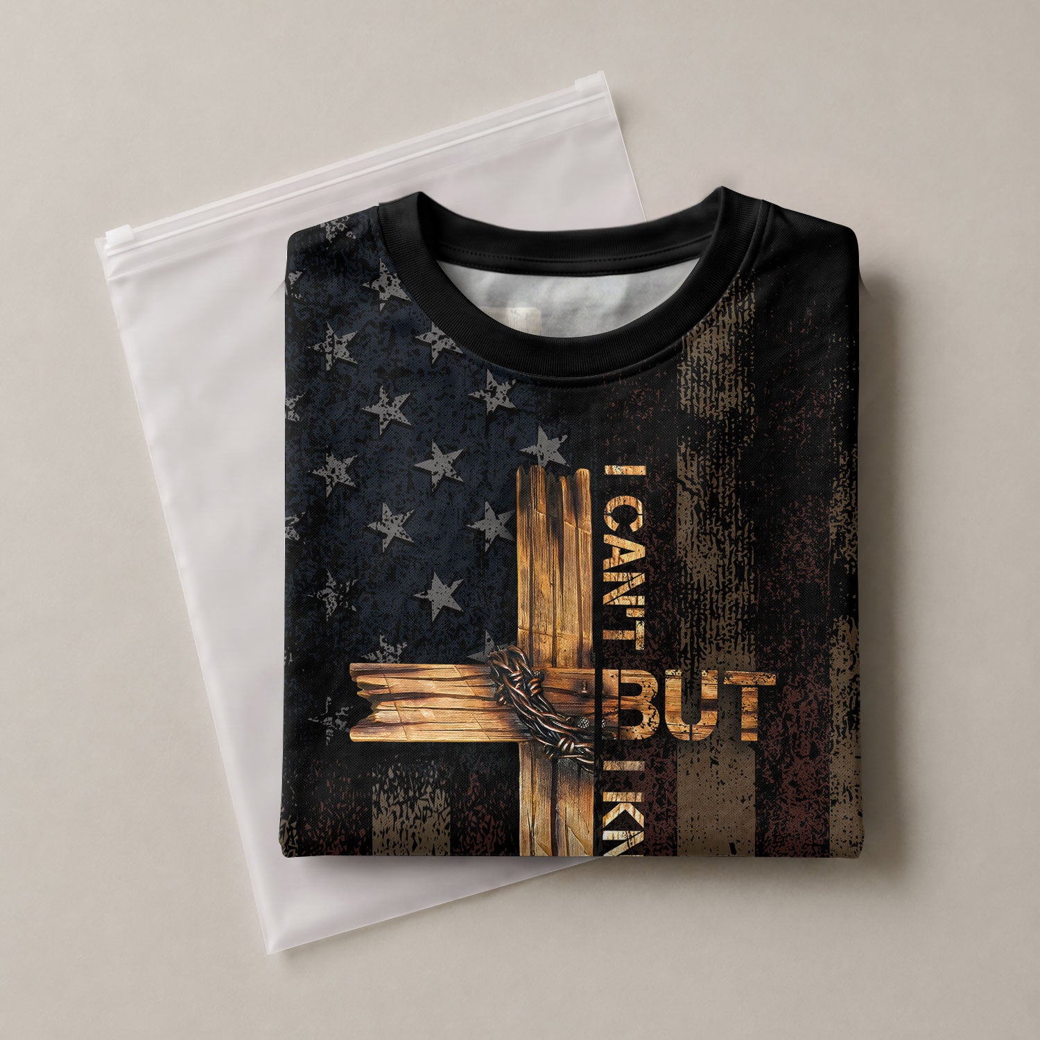 Freedom Shirts - I Can't But I Know A Guy Cross and Flag Faith Warrior, Christian Tee Shirts for Men, RustField Co - Rust Field Wear