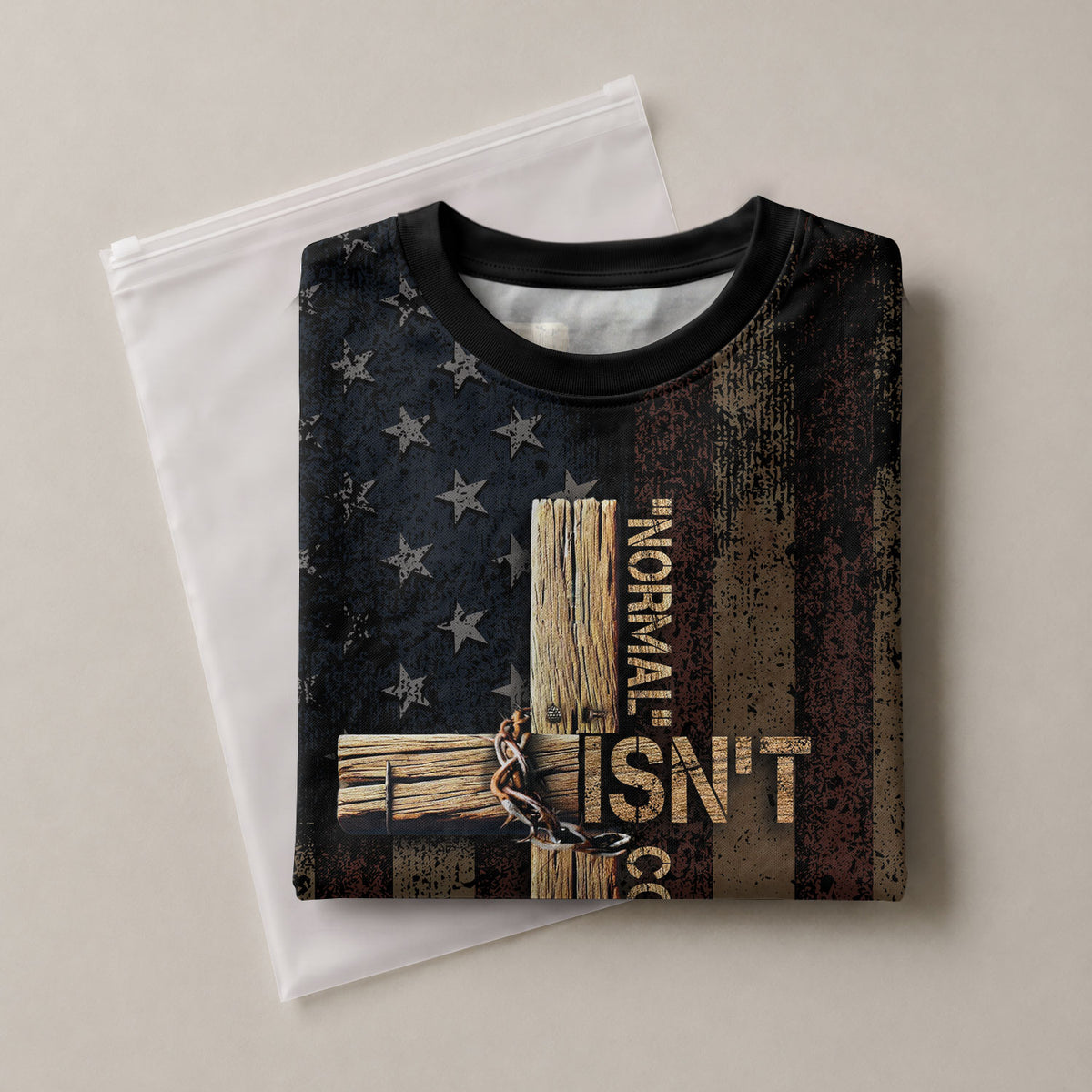 Christian Tee Shirts for Men - Jesus Is Coming Back Revelation 1 4 Cross and End Time Faith, RustField Co Freedom Shirts - Rust Field Wear