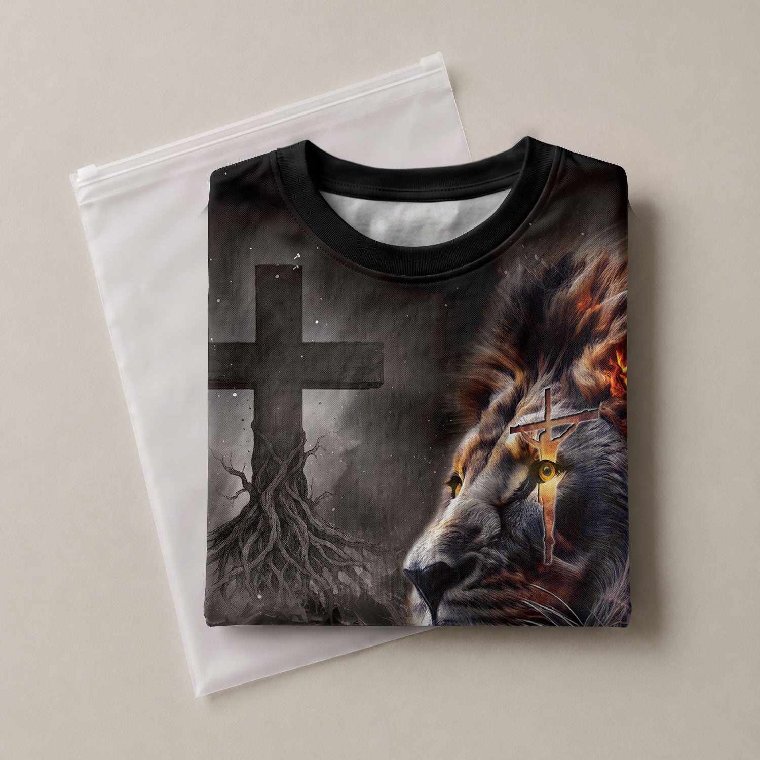 RustField Co Christian Tee Shirts - An Unshakeable Faith Rooted In Christ Lion, Freedom Shirts for Men - Rust Field Wear