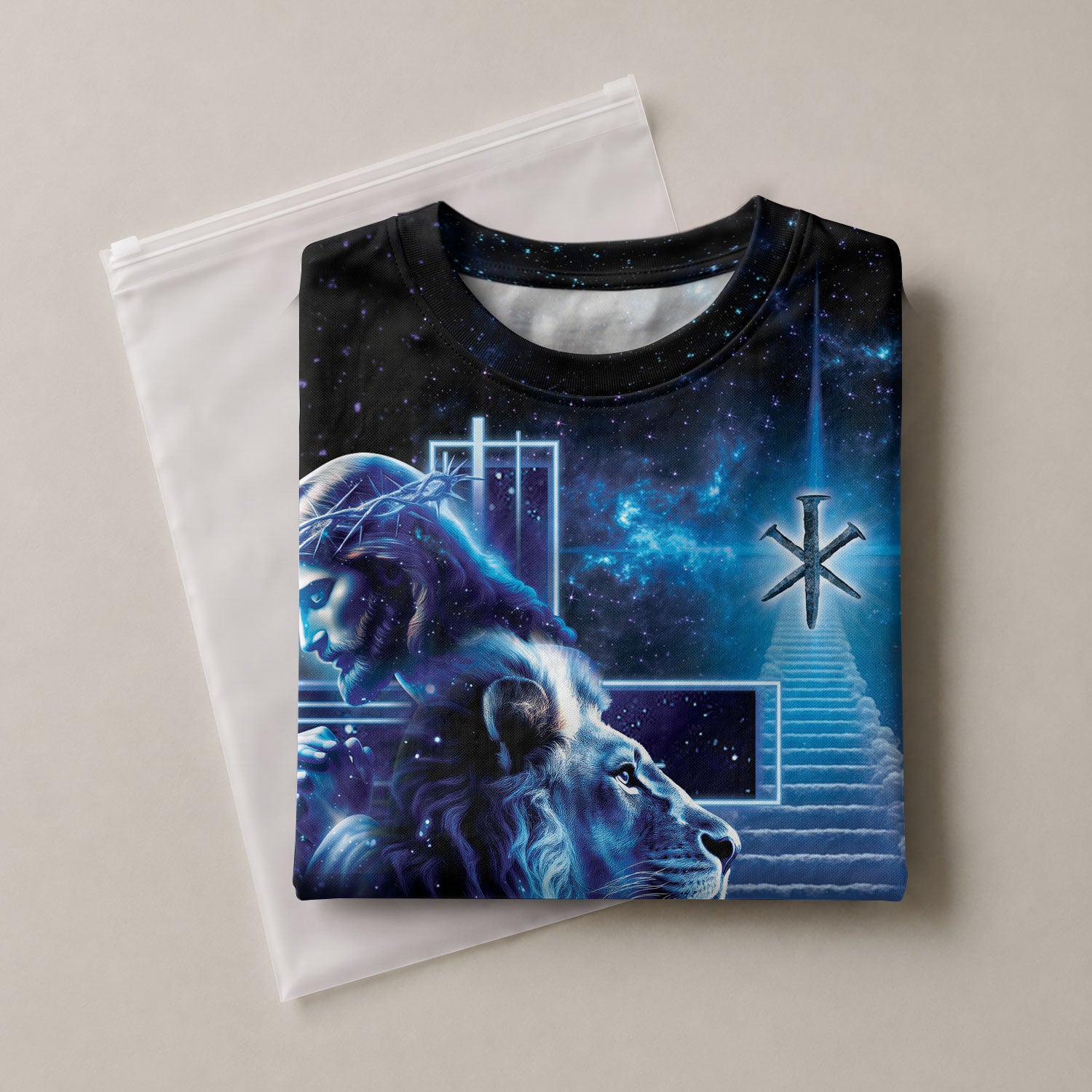 Christian Tee Shirts for Men, RustField Co - Rooted In Christ The Lion The Lamb And The King, Freedom Shirts - Rust Field Wear