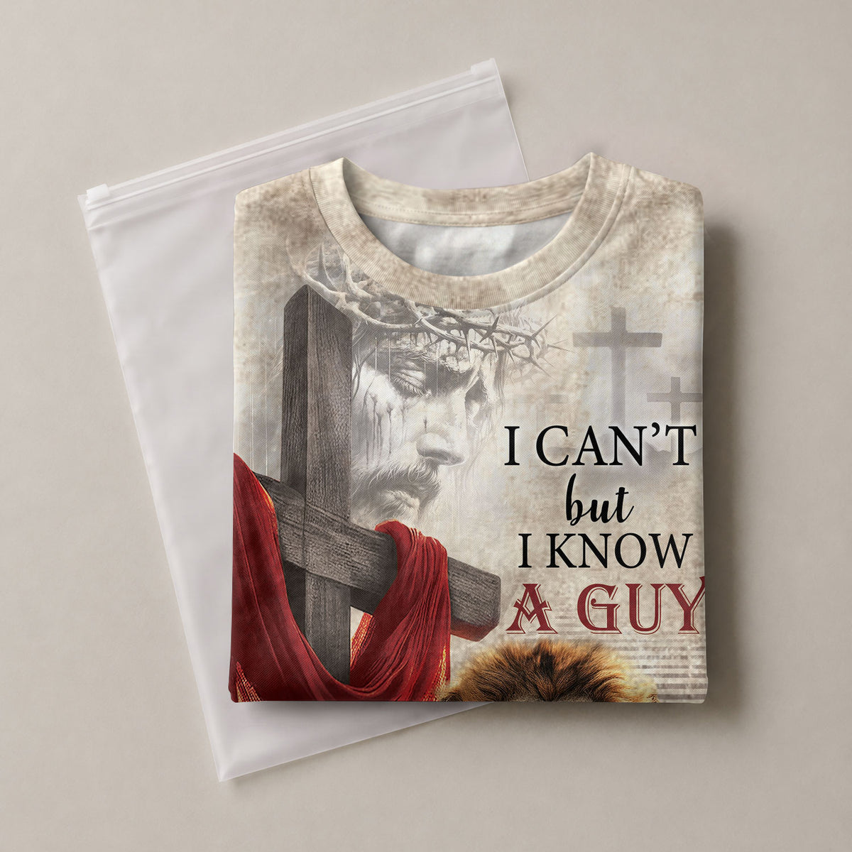 Christian Tee Shirts for Men - My Strength Is In The Guy I Know Fiery Cross, RustField Co Freedom Shirts - Rust Field Wear