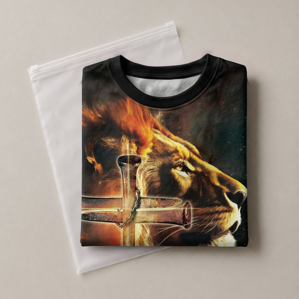 RustField Co Freedom Shirts - Iron Sharpens Iron Lion Cross, Christian Tee Shirts for Men - Rust Field Wear