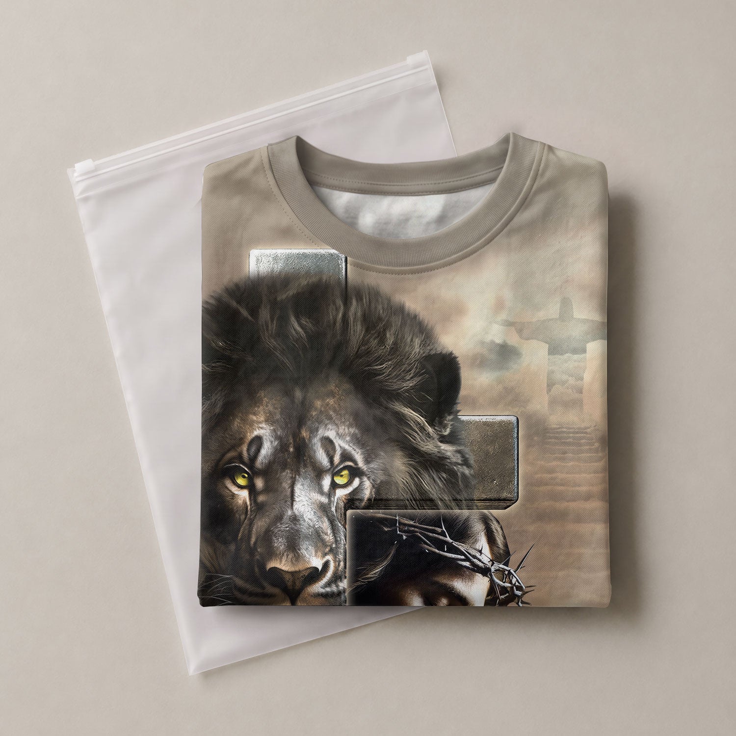 Iron Sharpens Iron Proverbs 27 17 Lion And Jesus - Christian Tee Shirts for Men, Freedom Shirts, RustField Co - Rust Field Wear