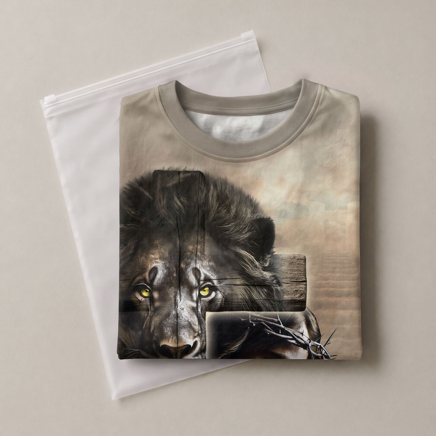 Freedom Shirts for Men, The Risen King Is Lord Of All Lion And Cross - Christian Tee Shirts, RustField Co - Rust Field Wear