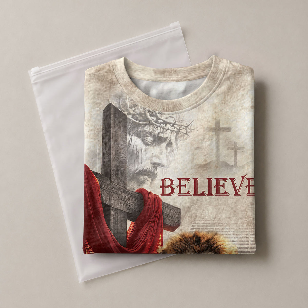 Christian Tee Shirts for Men - A Fiery Faith In The King Believe, RustField Co Freedom Shirts - Rust Field Wear