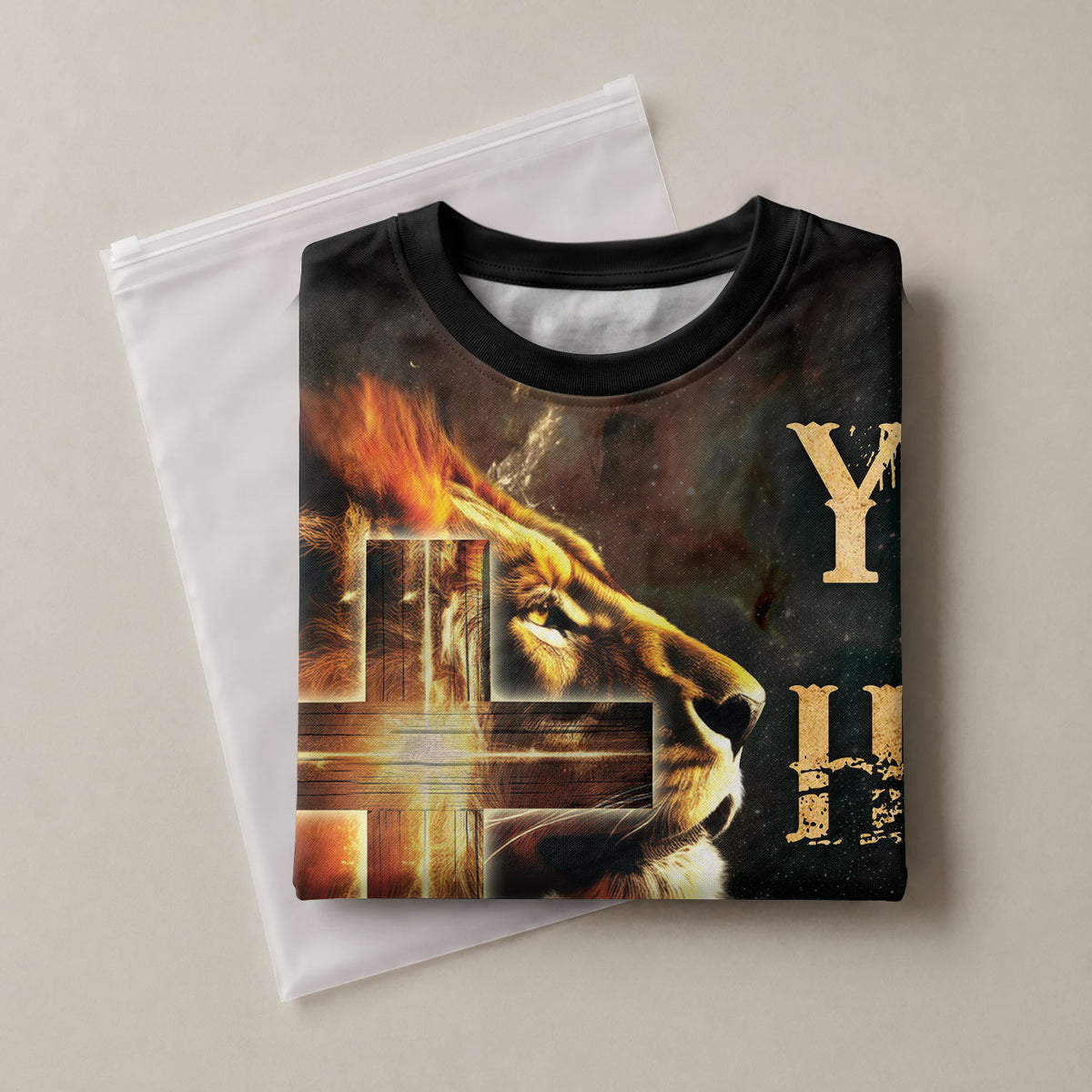 Freedom Shirts for Men, YHWH Lion of Judah Radiant Cross - Christian Tee Shirts, RustField Co - Rust Field Wear