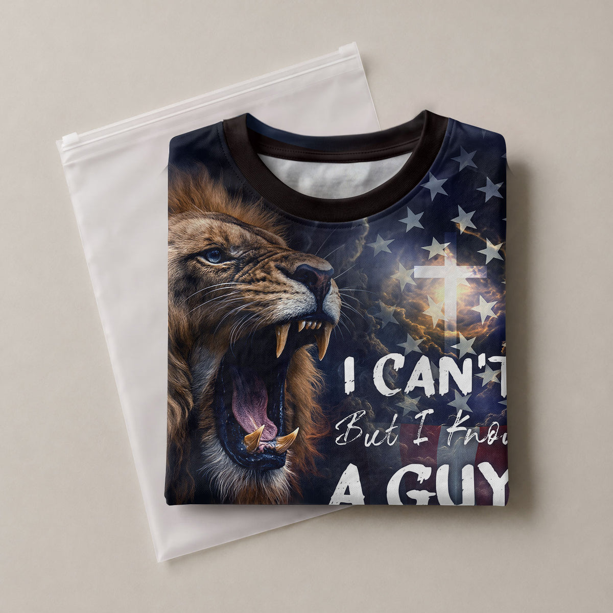 Freedom Shirts - I Can't But I Know A Guy Jesus Cross Lion and Lamb Redemption, Christian Tee Shirts for Men, RustField Co - Rust Field Wear