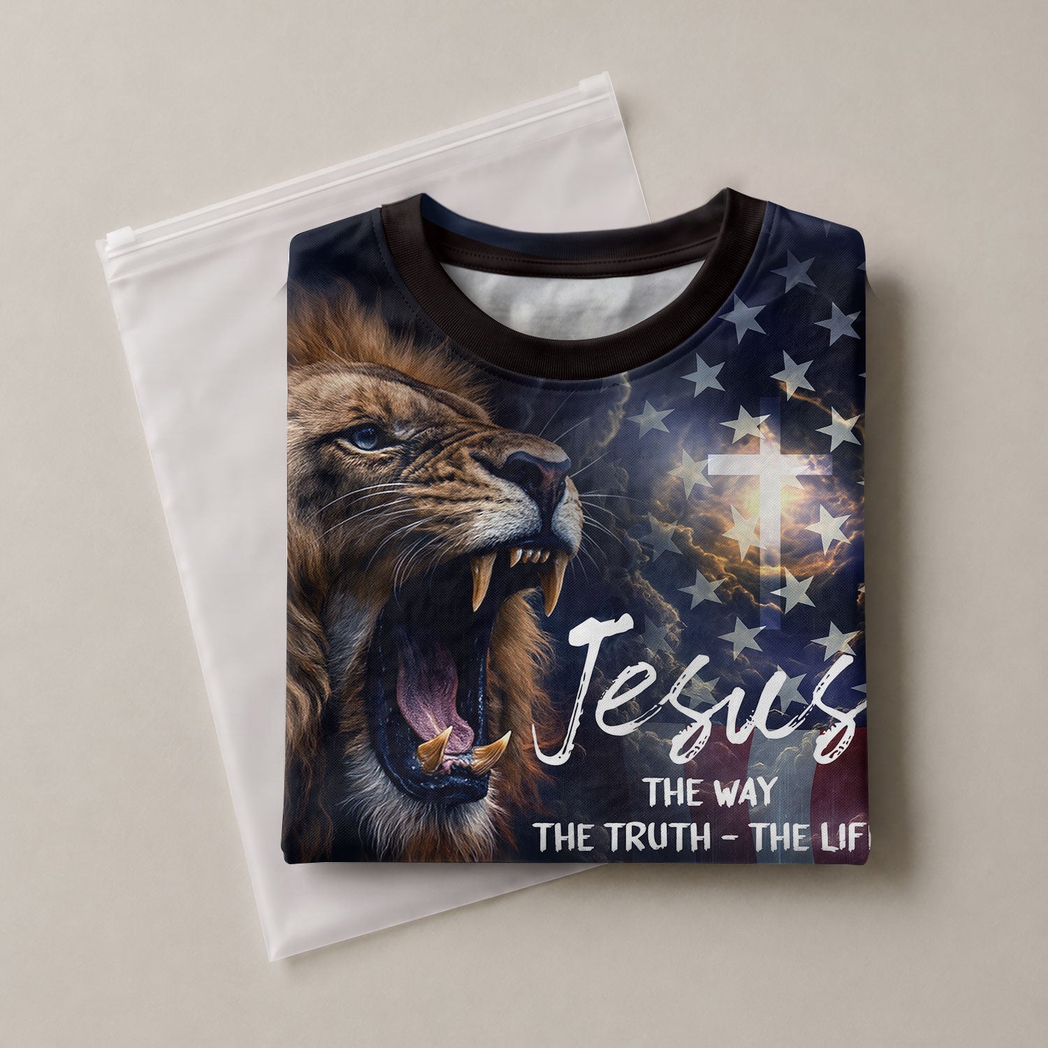 Jesus The Way The Truth The Life Lion Eternal Glory Edition, Freedom Shirts - Christian Tee Shirts for Men, RustField Co - Rust Field Wear