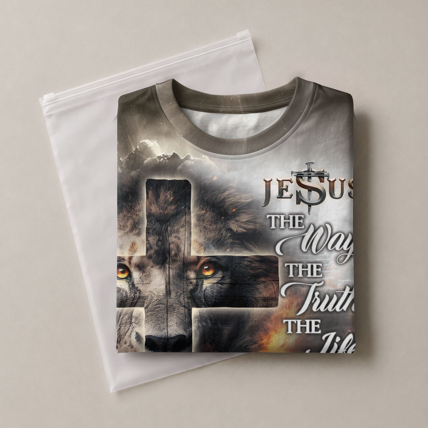 Freedom Shirts for Men, Jesus The Way The Truth The Life Lion Lamb Cross - Christian Tee Shirts, RustField Co - Rust Field Wear