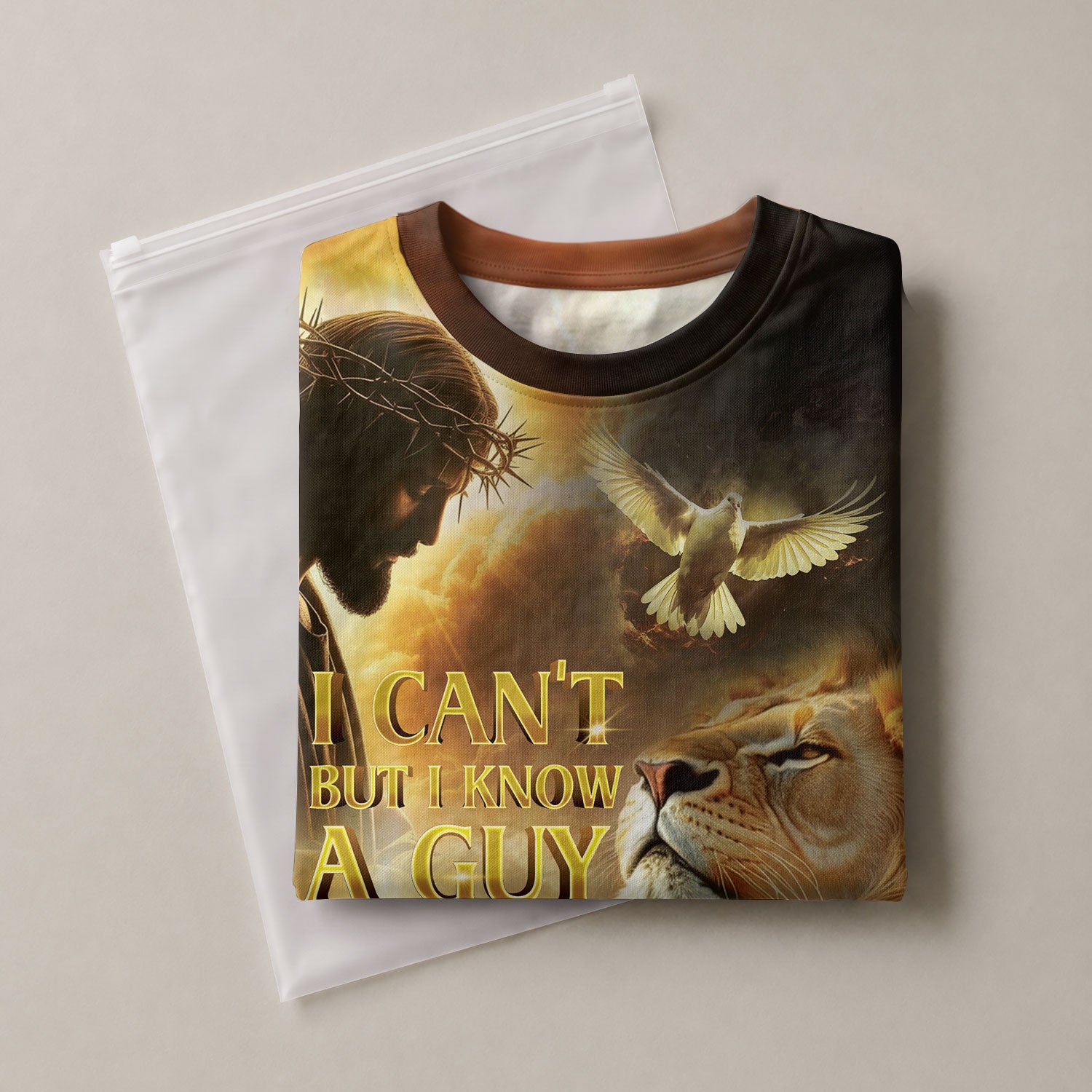 I Can't But I Know A Guy Lion of Judah Cross of Light, Freedom Shirts - Christian Tee Shirts for Men, RustField Co - Rust Field Wear