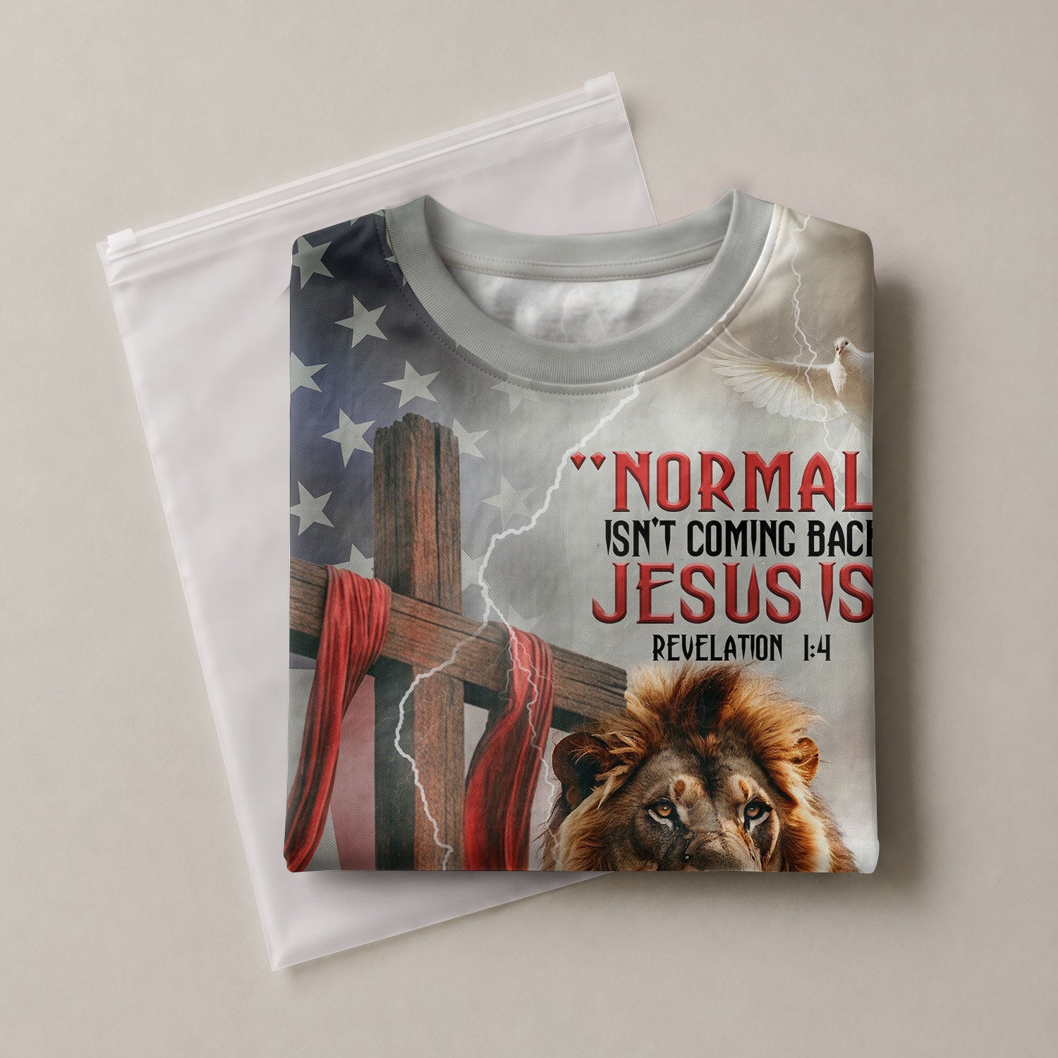 Freedom Shirts - Revelation Freedom Jesus Is Coming Back Lion and Cross, Christian Tee Shirts for Men, RustField Co - Rust Field Wear