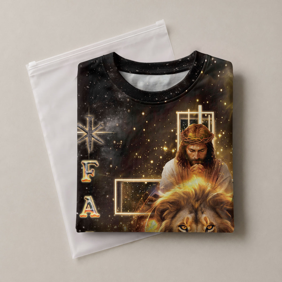 RustField Co, Faith Over Fear Cross - Christian Tee Shirts for Men, Freedom Shirts - Rust Field Wear
