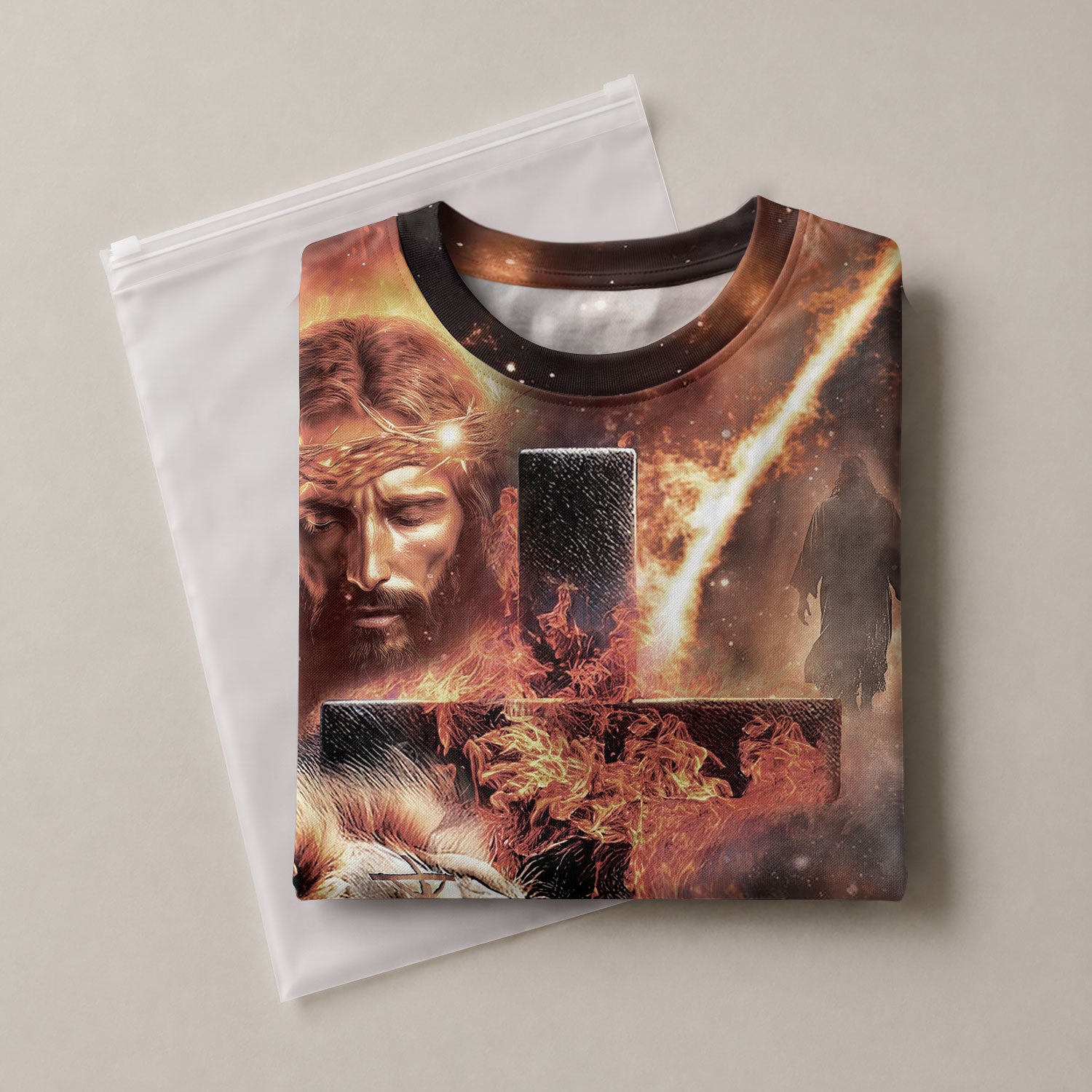 RustField Co, The Way The Truth The Life Lion and Cross - Christian Tee Shirts for Men, Freedom Shirts - Rust Field Wear
